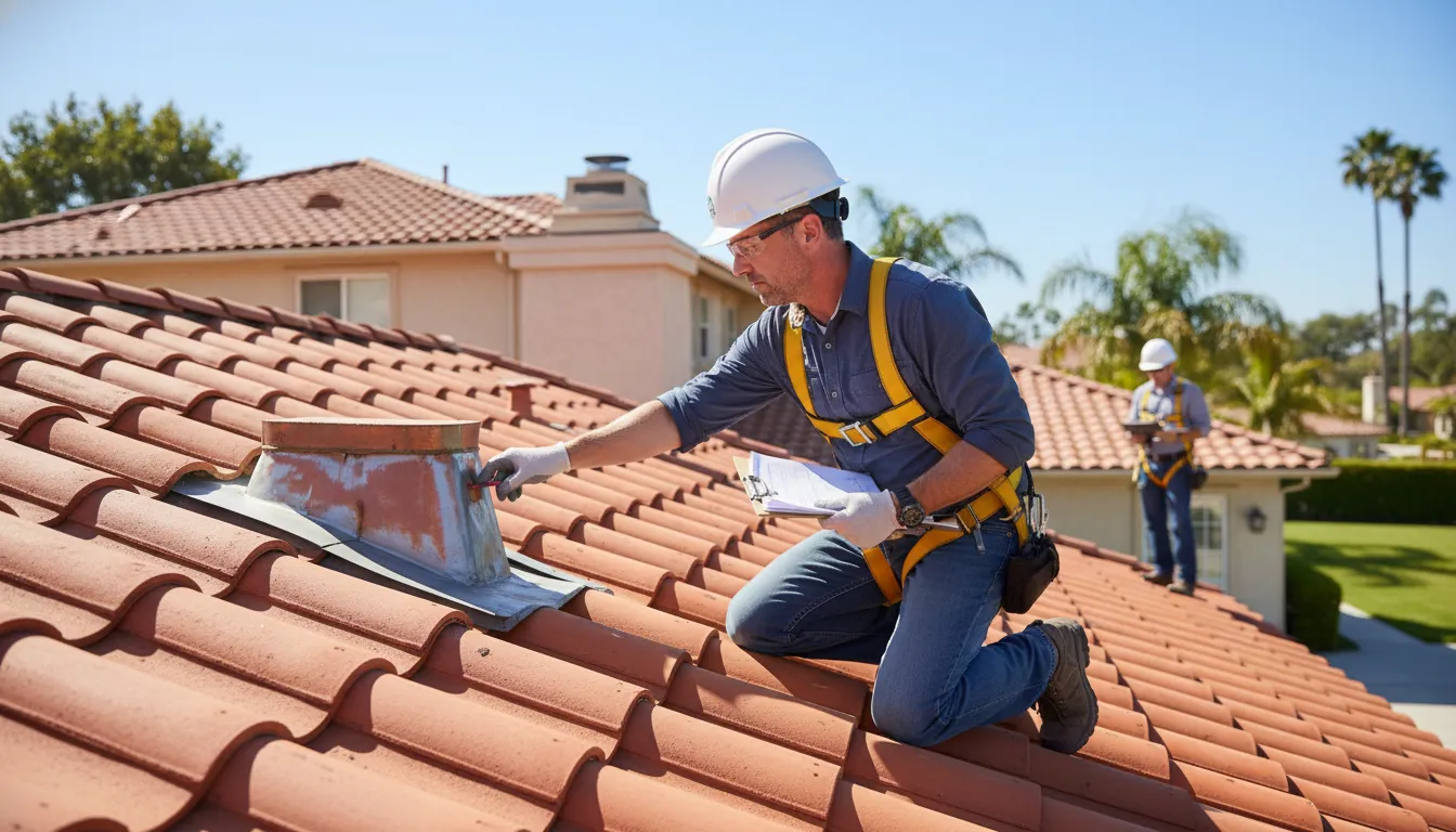 roof certification inspection for a California real estate transaction