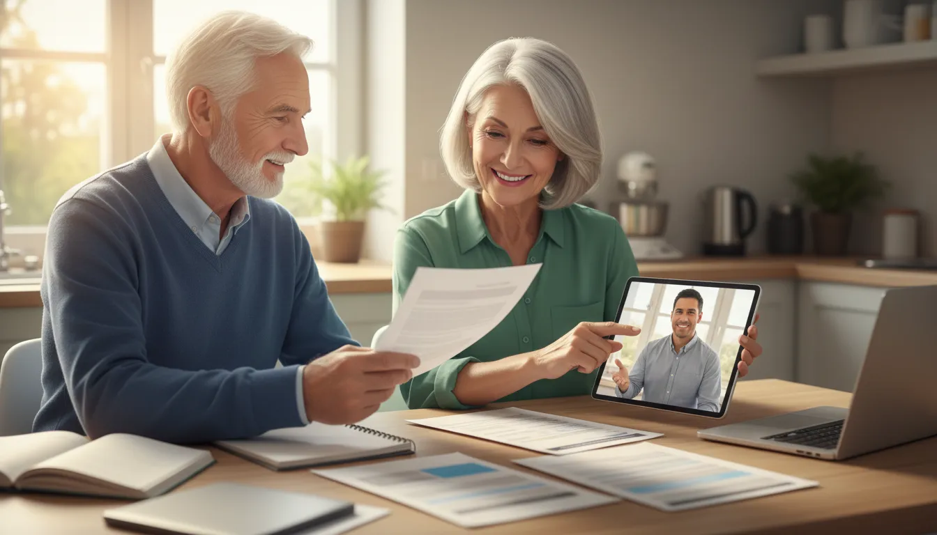 Advisor helping a couple understand when can i change medigap plan options