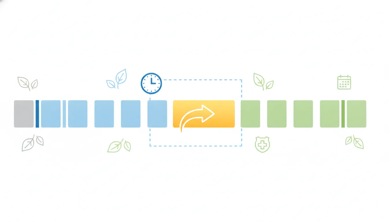 Medicare Special Enrollment Period timeline illustration showing the window before and after a move for changing Advantage and Part D plans