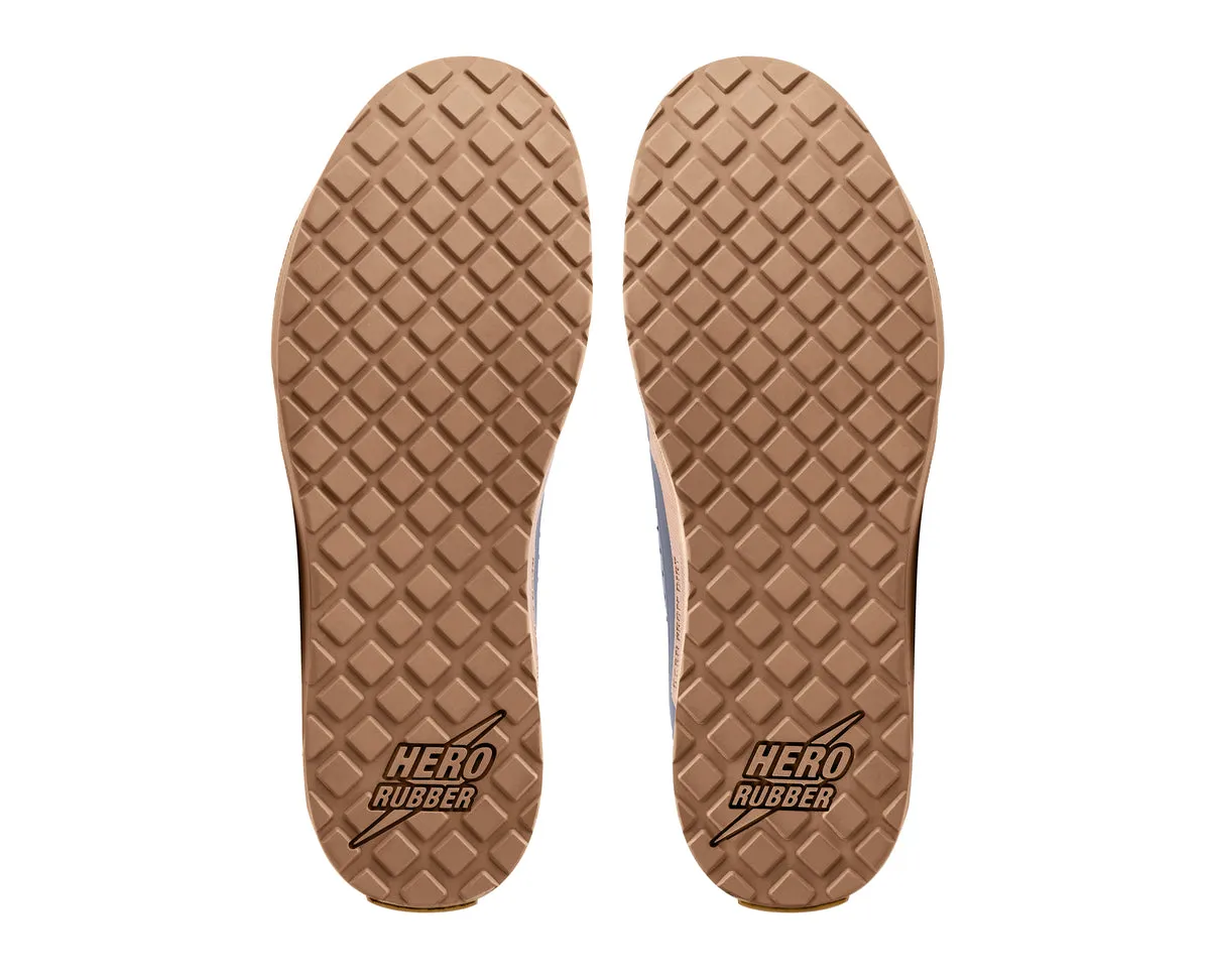 Lateral Control Pro pickleball shoe upper and sidewall, showing black paneling, ANAMOLY branding, tan Hero Rubber outsole, and protective toe wrap