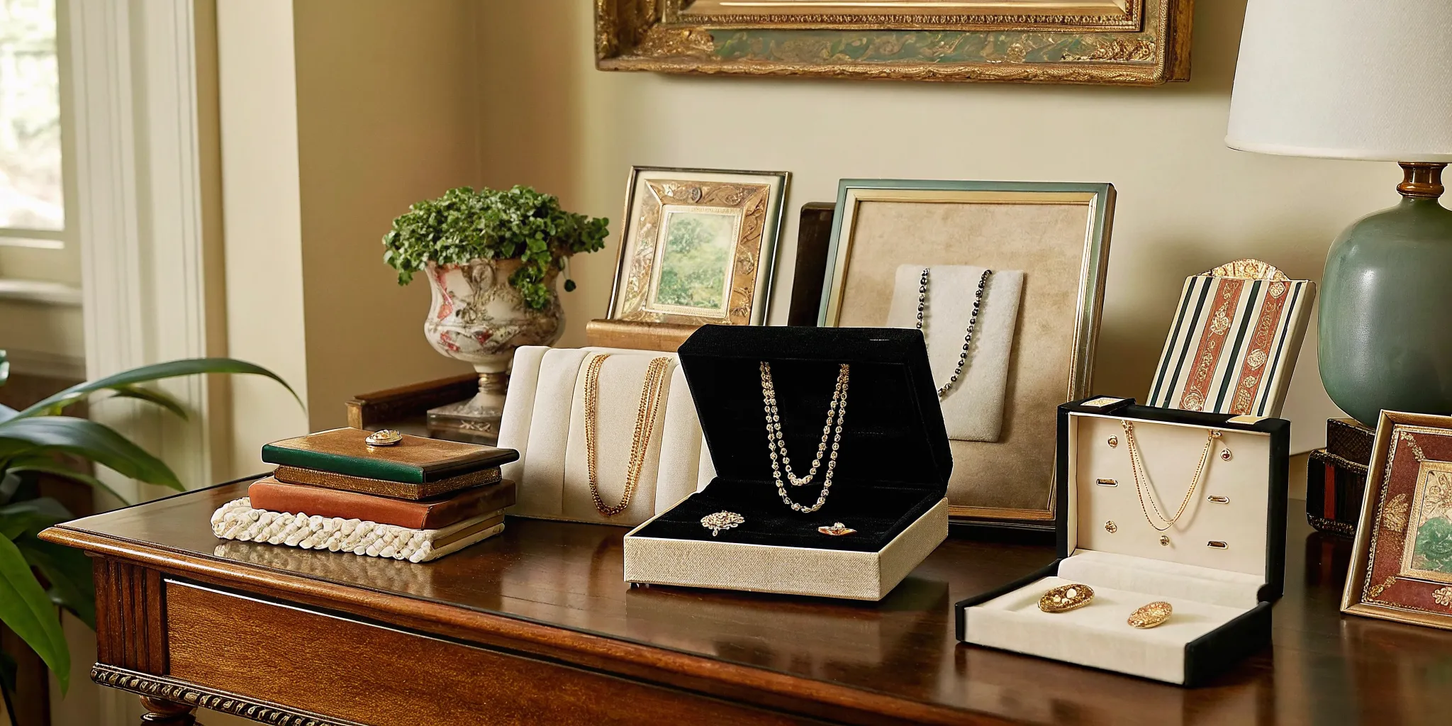 Inherited jewelry sorted for documentation before sale