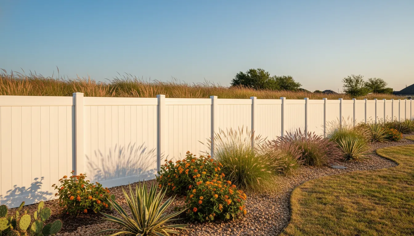 Vinyl Fencing Texas: Costs, Heat and HOA Tips 2 Vinyl fencing Texas style planning for a sunny backyard