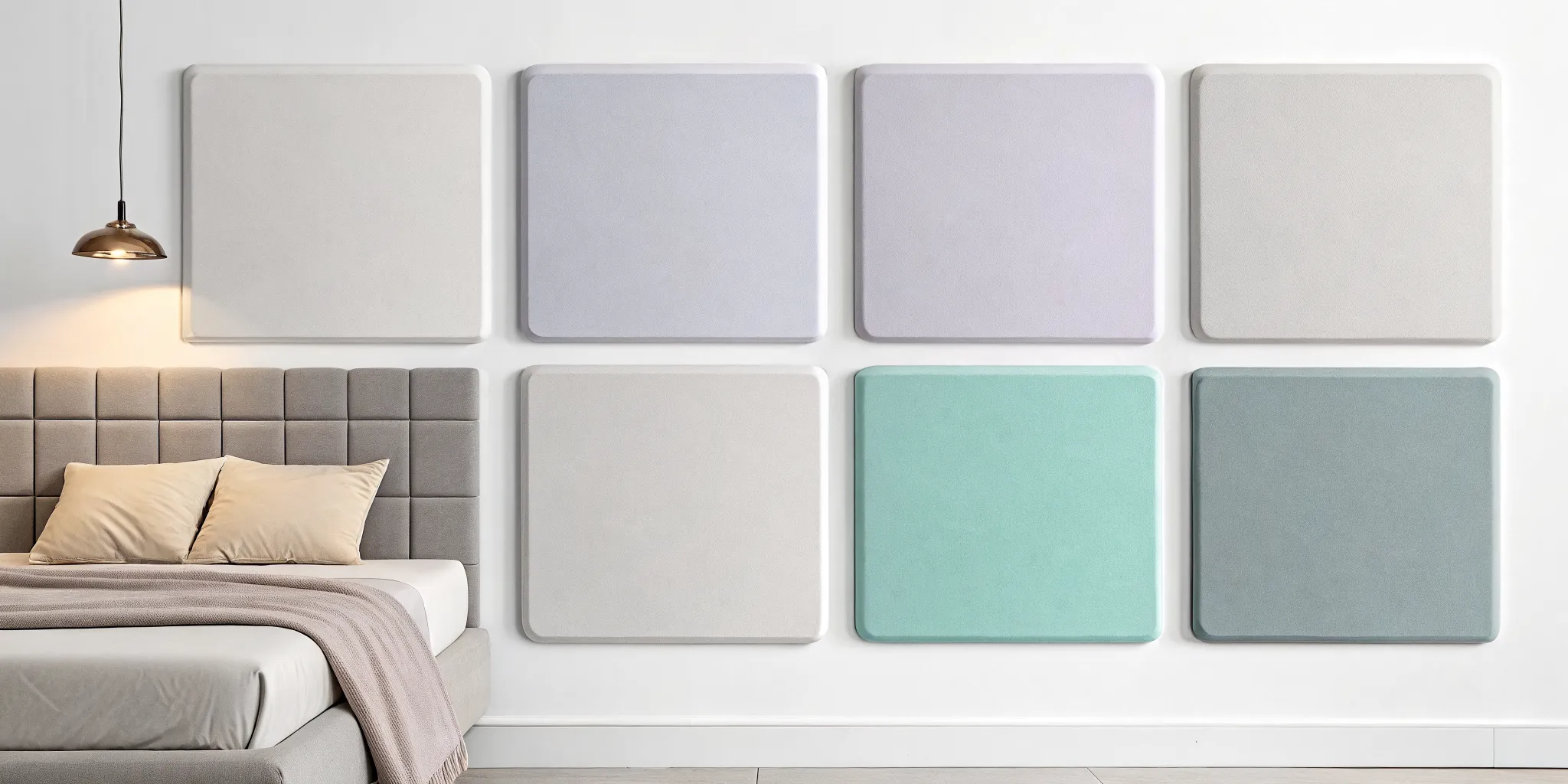 A calm bedroom setting for managing fibromyalgia triggers like poor sleep and stress.