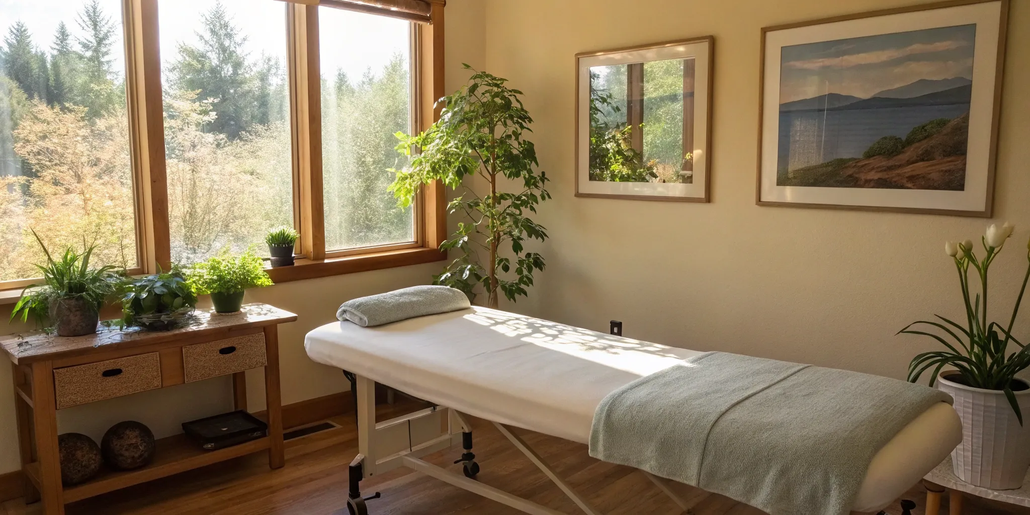 Welcoming chiropractor's office prepared for patients of any age.