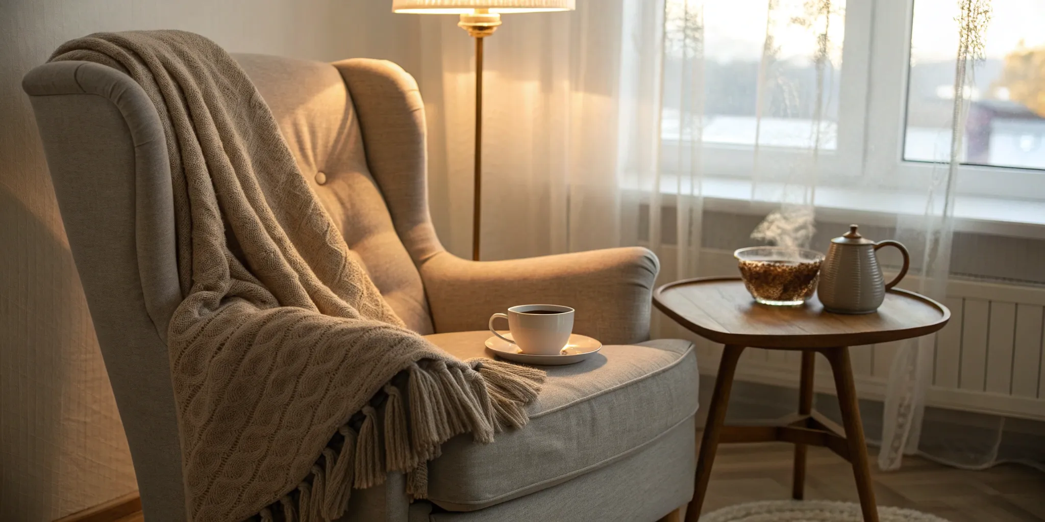 A cozy resting spot to help ease cramping after a chiropractic adjustment during pregnancy.