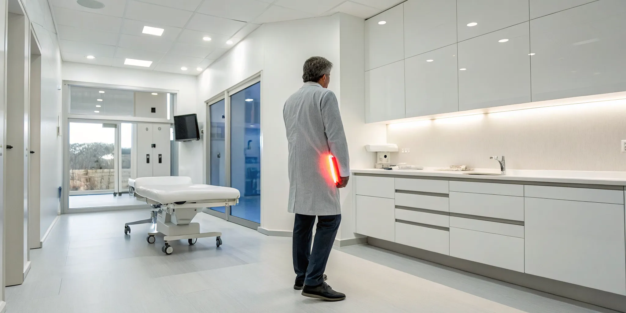 Doctor considers whether a patient should see a doctor or chiropractor for sciatica.