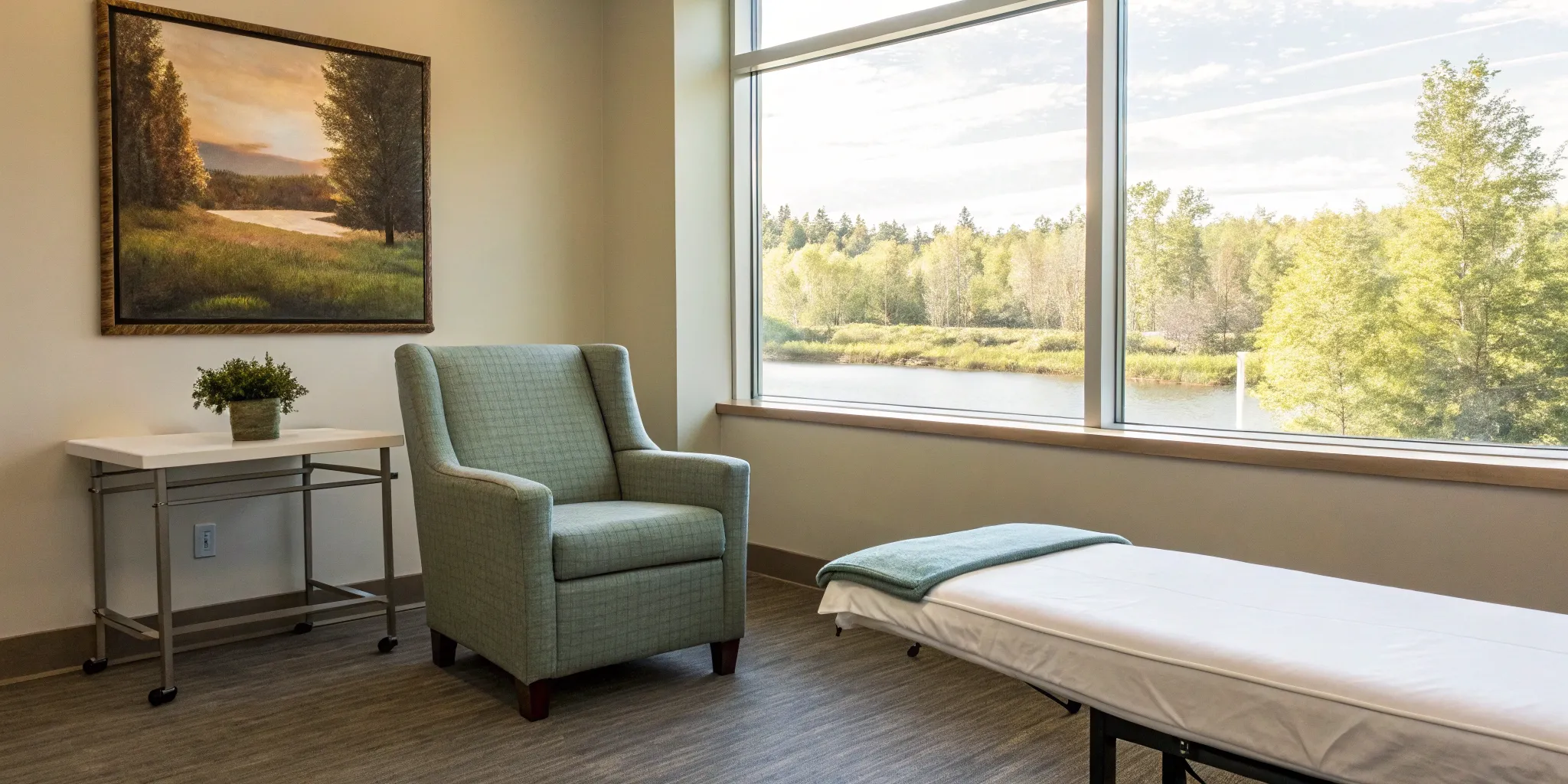 Exam room of a dysautonomia specialist in Canton for a patient consultation.