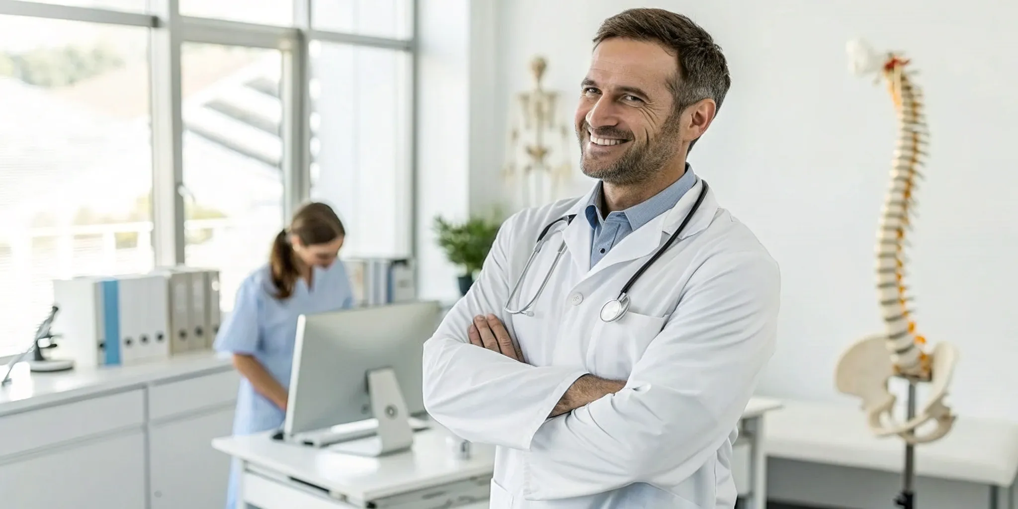 A smiling chiropractor explains how to find a Webster certified chiropractor you can trust.