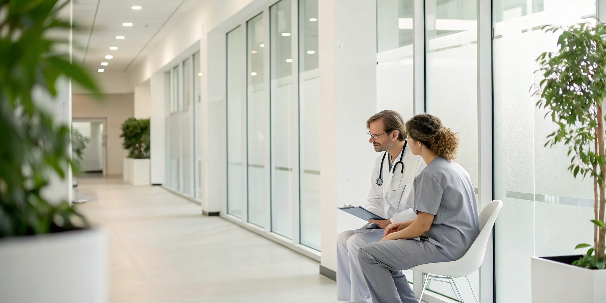 Chiropractors discussing upper cervical care for ADHD symptoms.