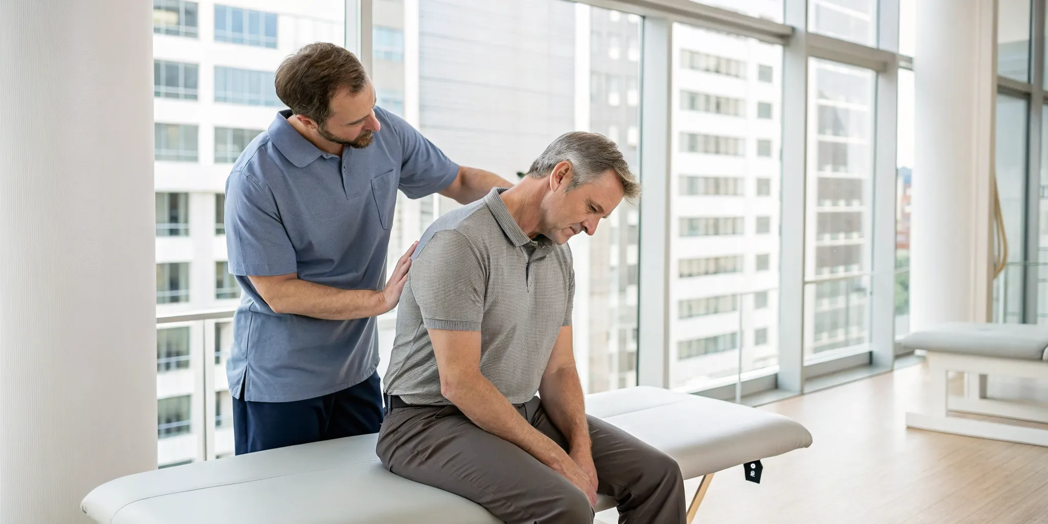 A specialist in Northville performs gentle, non-surgical therapy for neck pain relief.