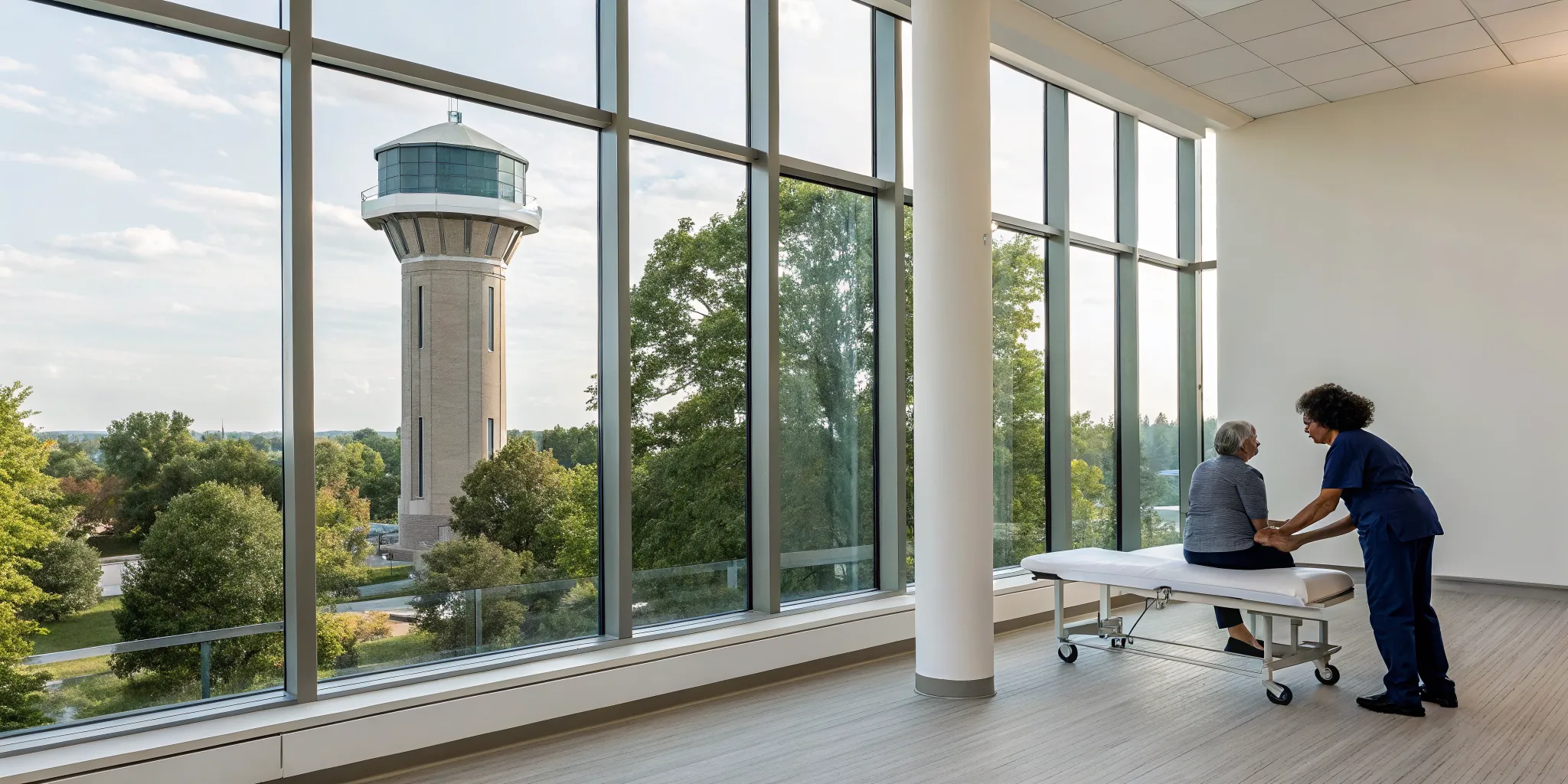 Physical therapist helping a patient with sciatica pain relief in Ypsilanti.