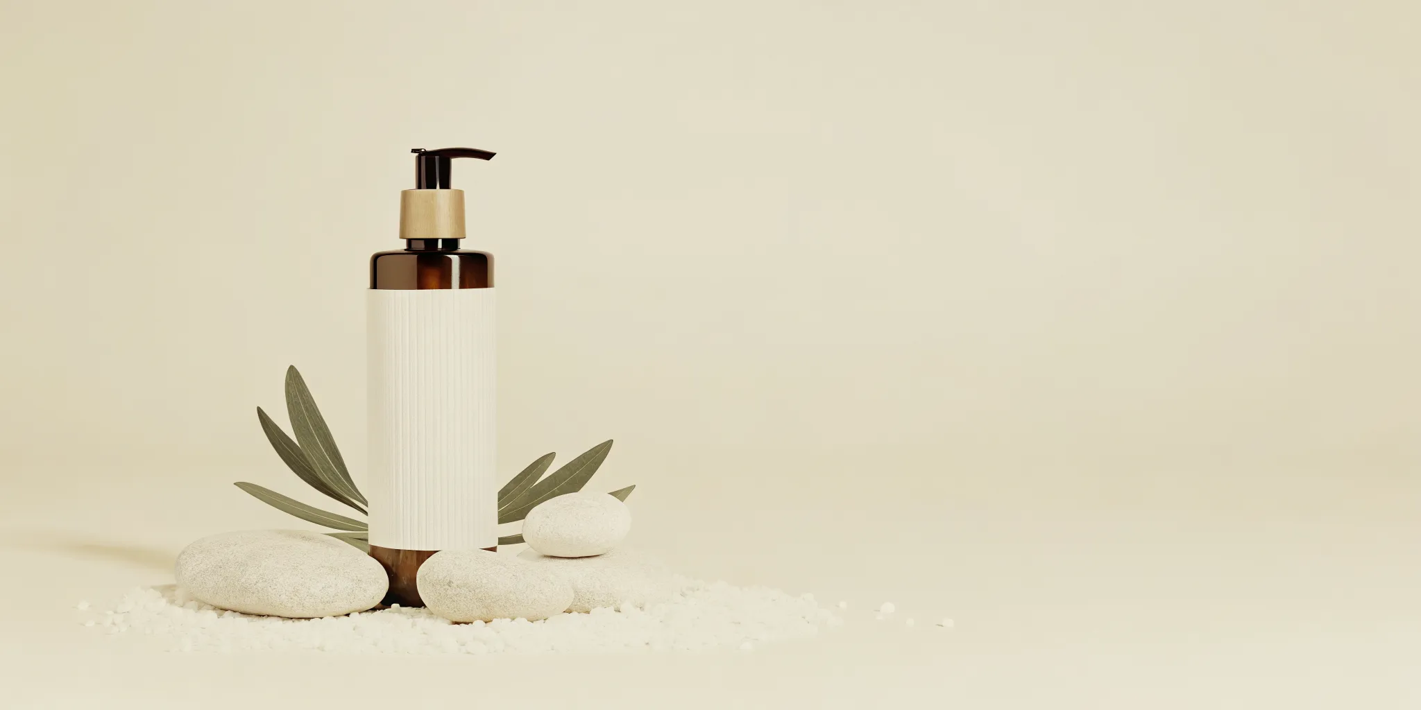 Expensive smelling body wash with sage and coastal stone