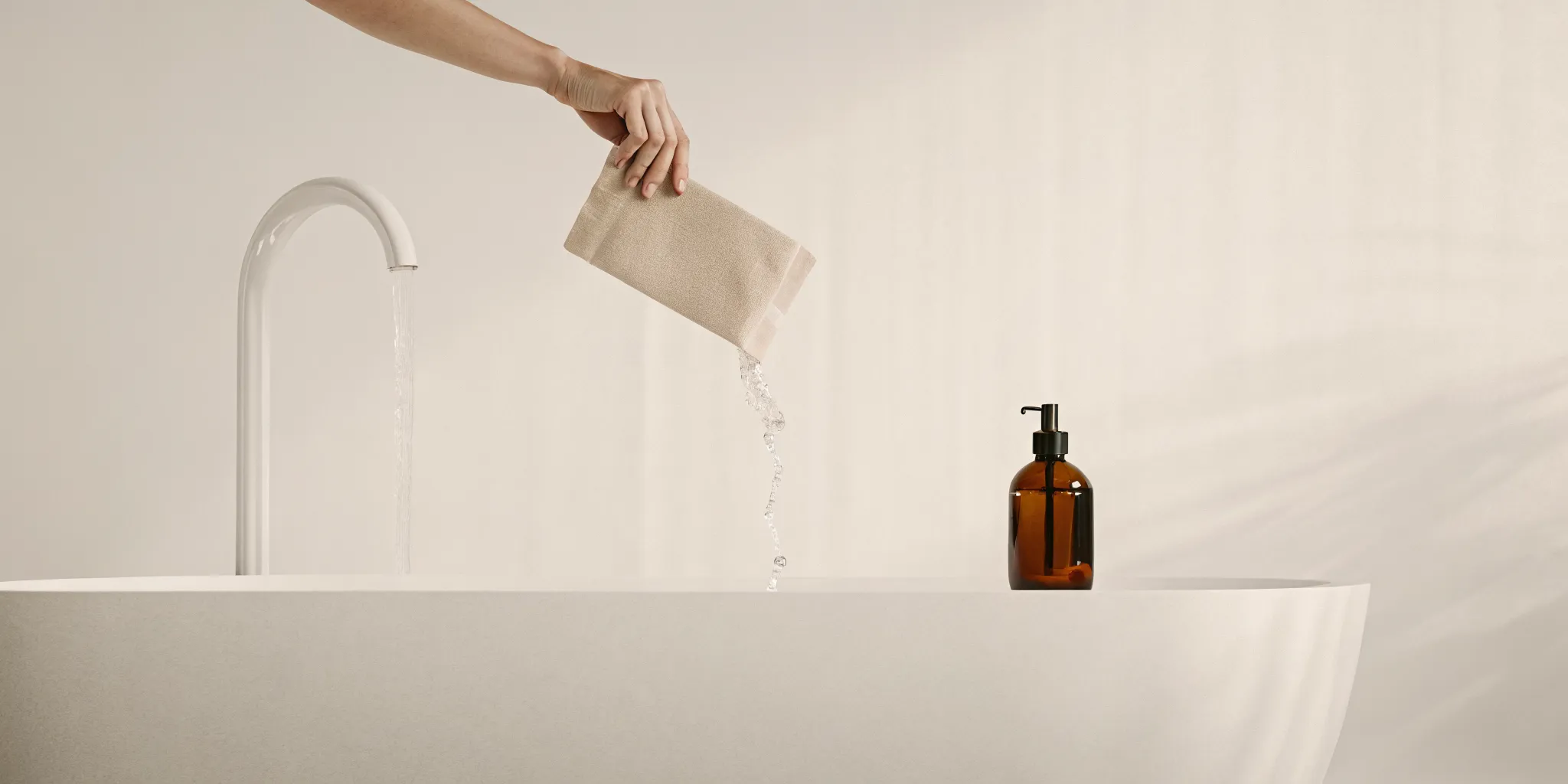 Refilling an expensive smelling body wash dispenser
