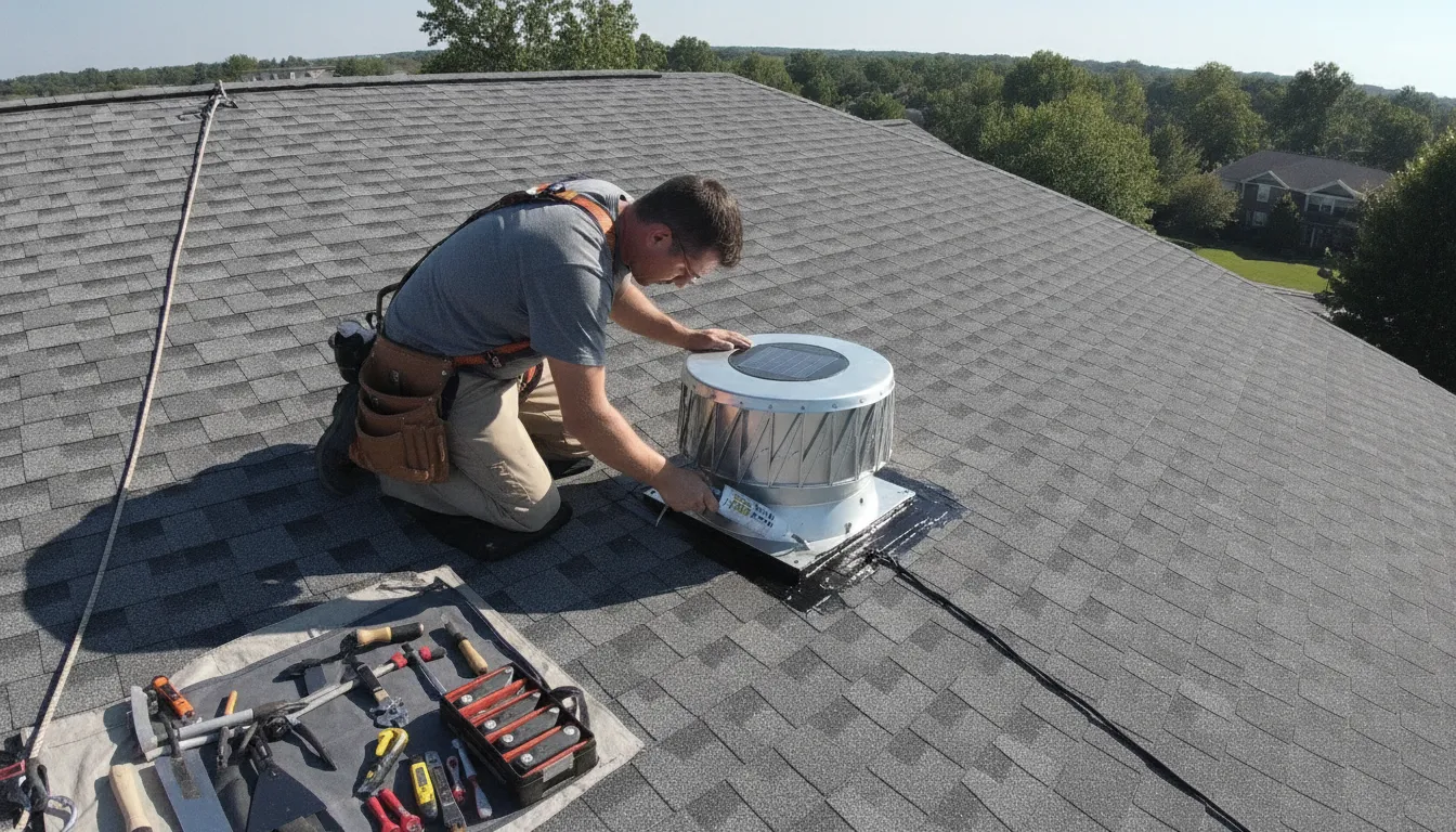 Premium Solar Sealant cartridges for solar attic fan roof penetration work