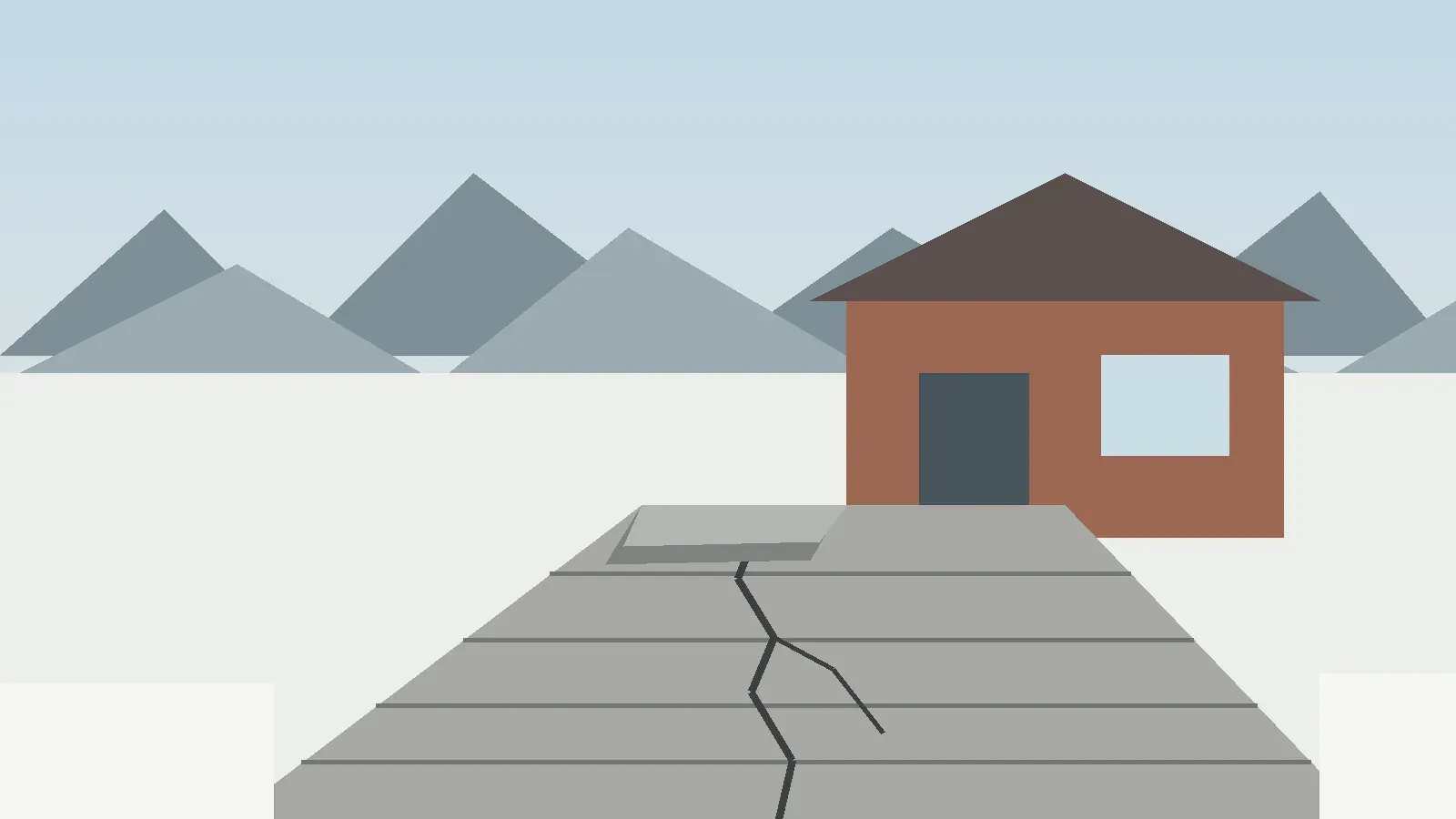 Frost heave concrete slab Denver driveway warning signs after winter