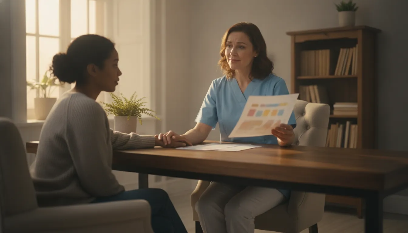 Clinician reviewing personalized recurrent pregnancy loss testing options