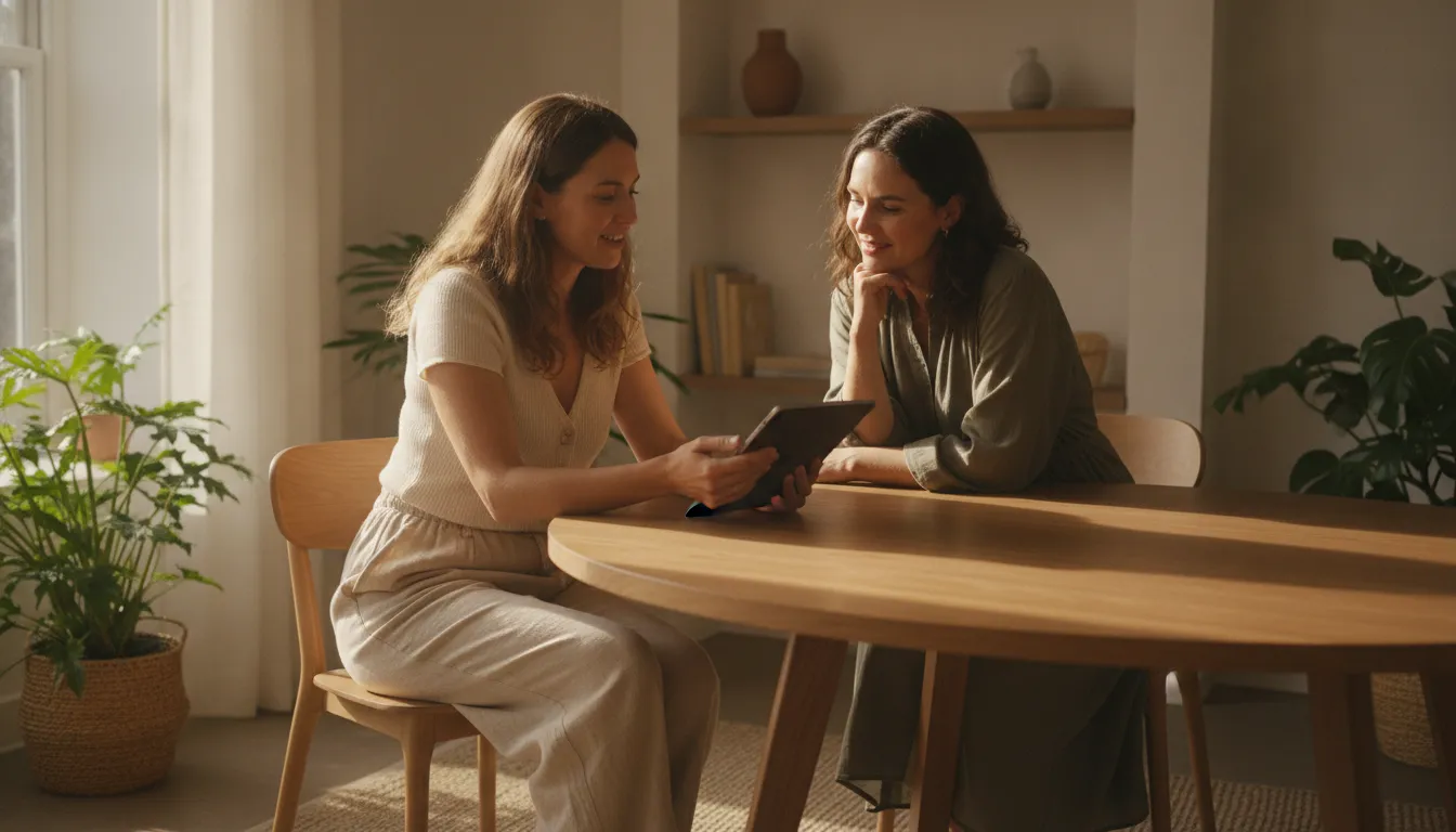 Patient and clinician discussing how to improve egg quality before IVF