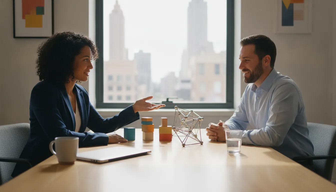 Business owner reviewing financial plans with an advisor