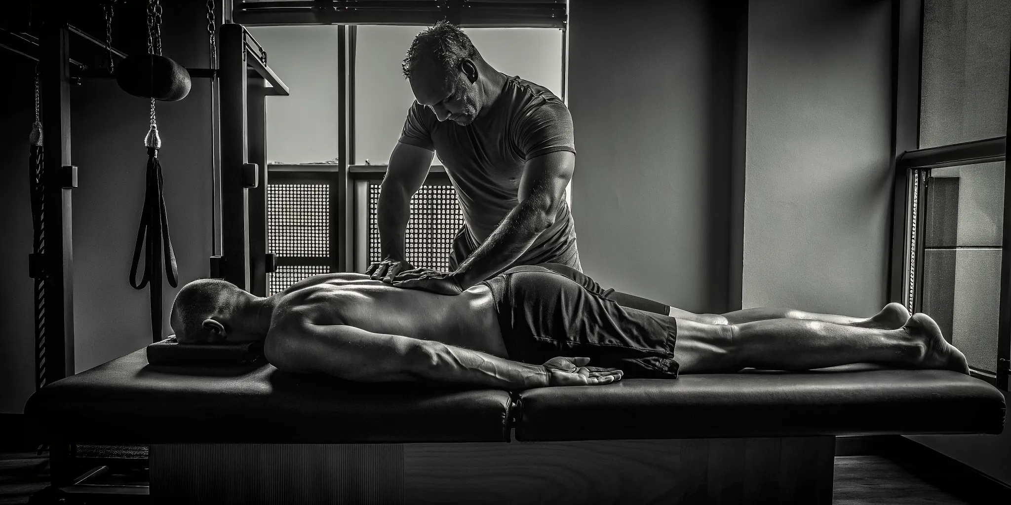 Austin strength athlete receiving massage for muscle recovery