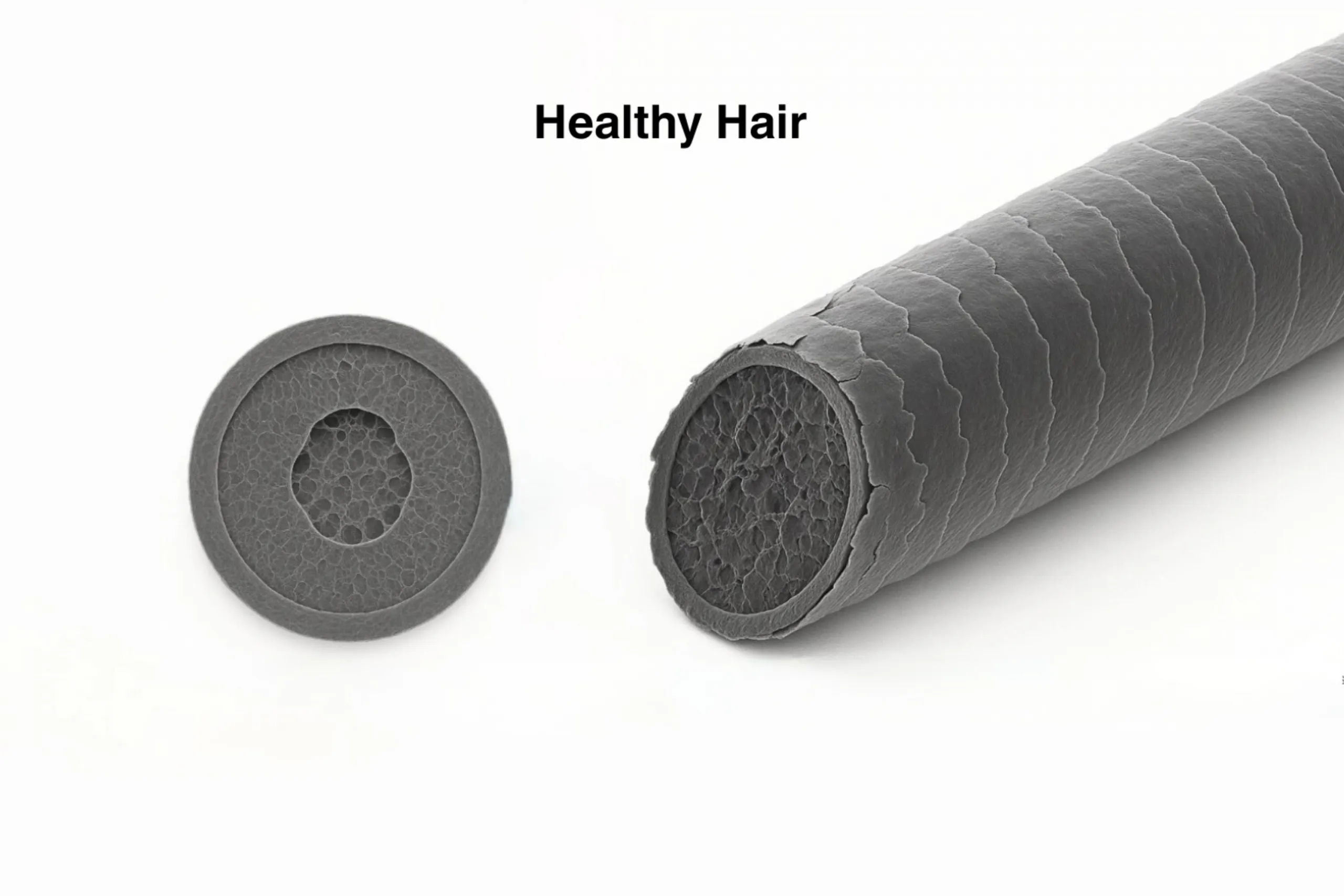 Healthy-looking hair after gentle post-color care