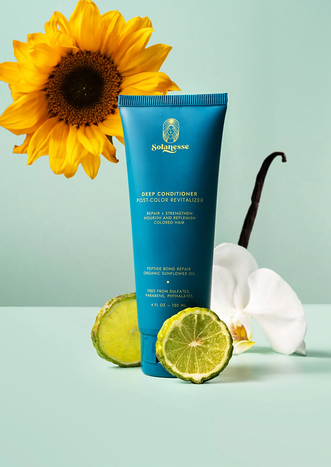 Solanesse post-color conditioner for processed hair