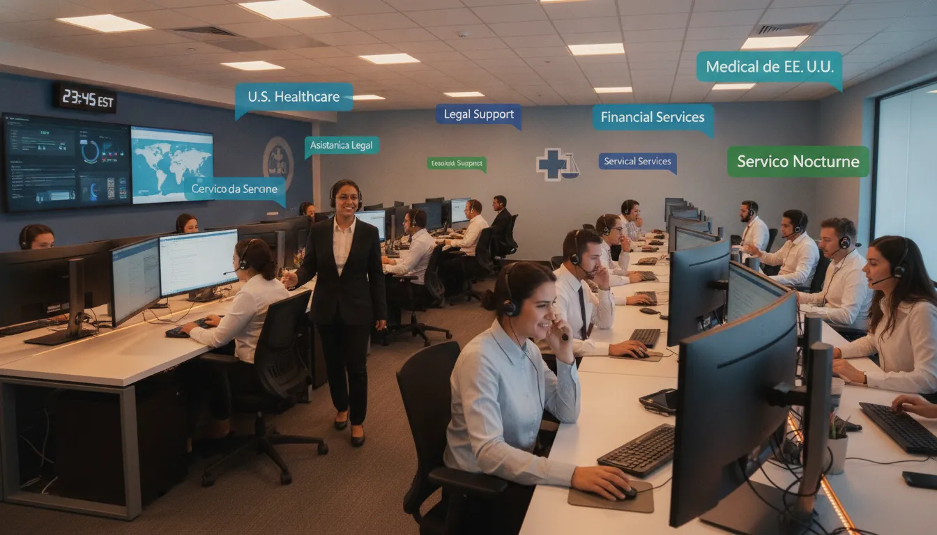 Bilingual outsourced teammates supporting inbound calls and chat