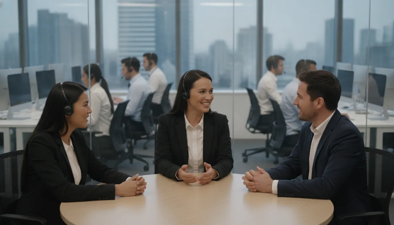 Healthcare operations leaders comparing call center partners