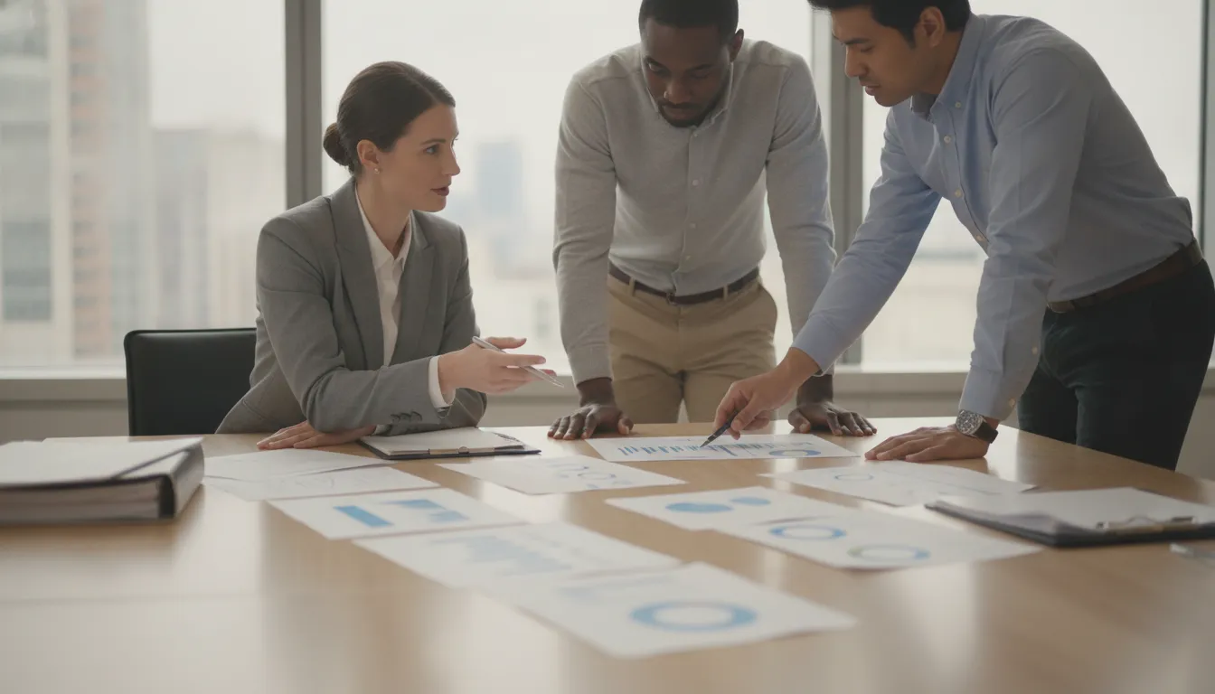 Healthcare administrators evaluating a medical records outsourcing partner