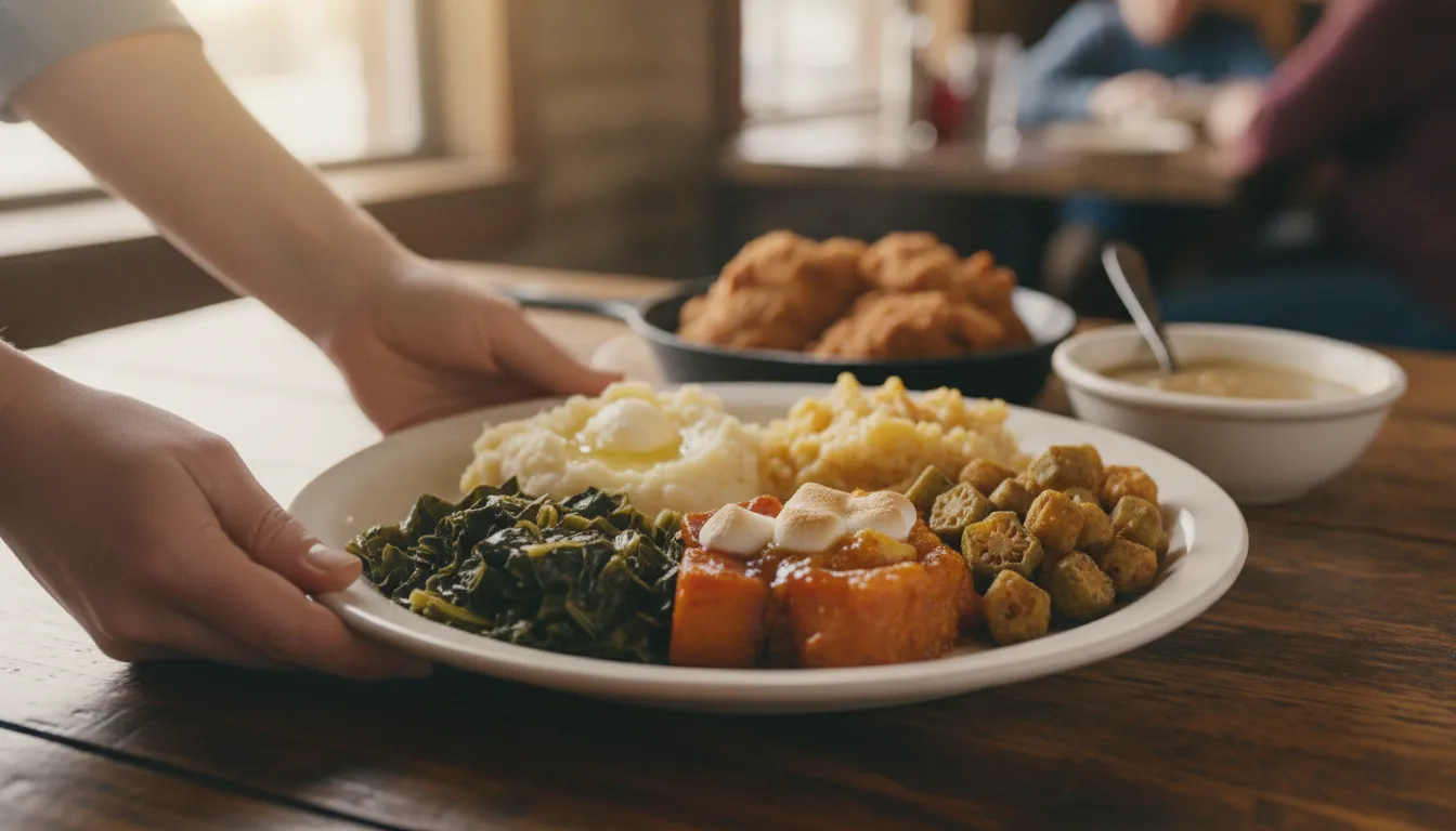 Southern comfort food meal served in a welcoming Florence, SC restaurant