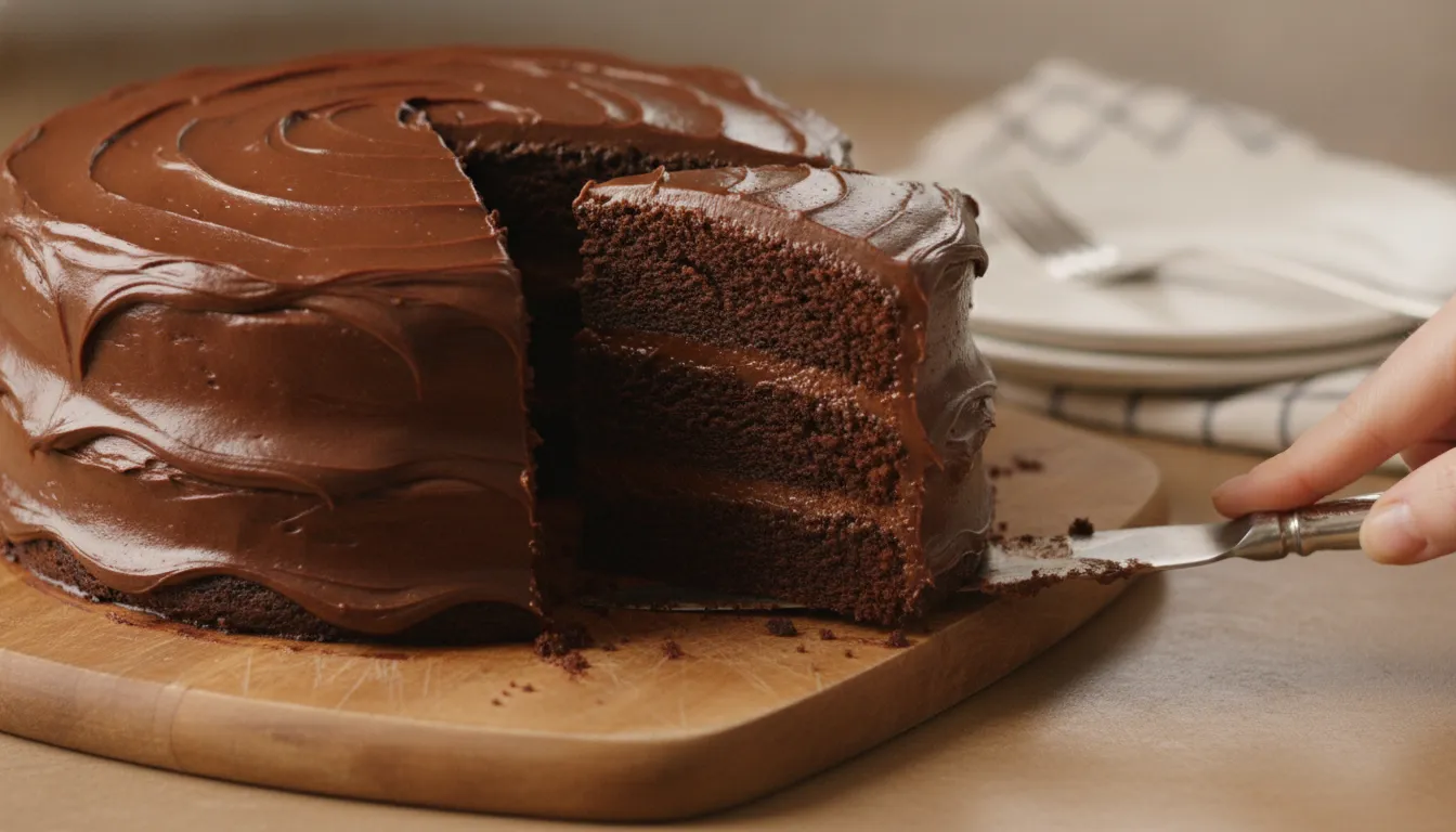 Layered scratch-made Southern chocolate cake in Florence, SC