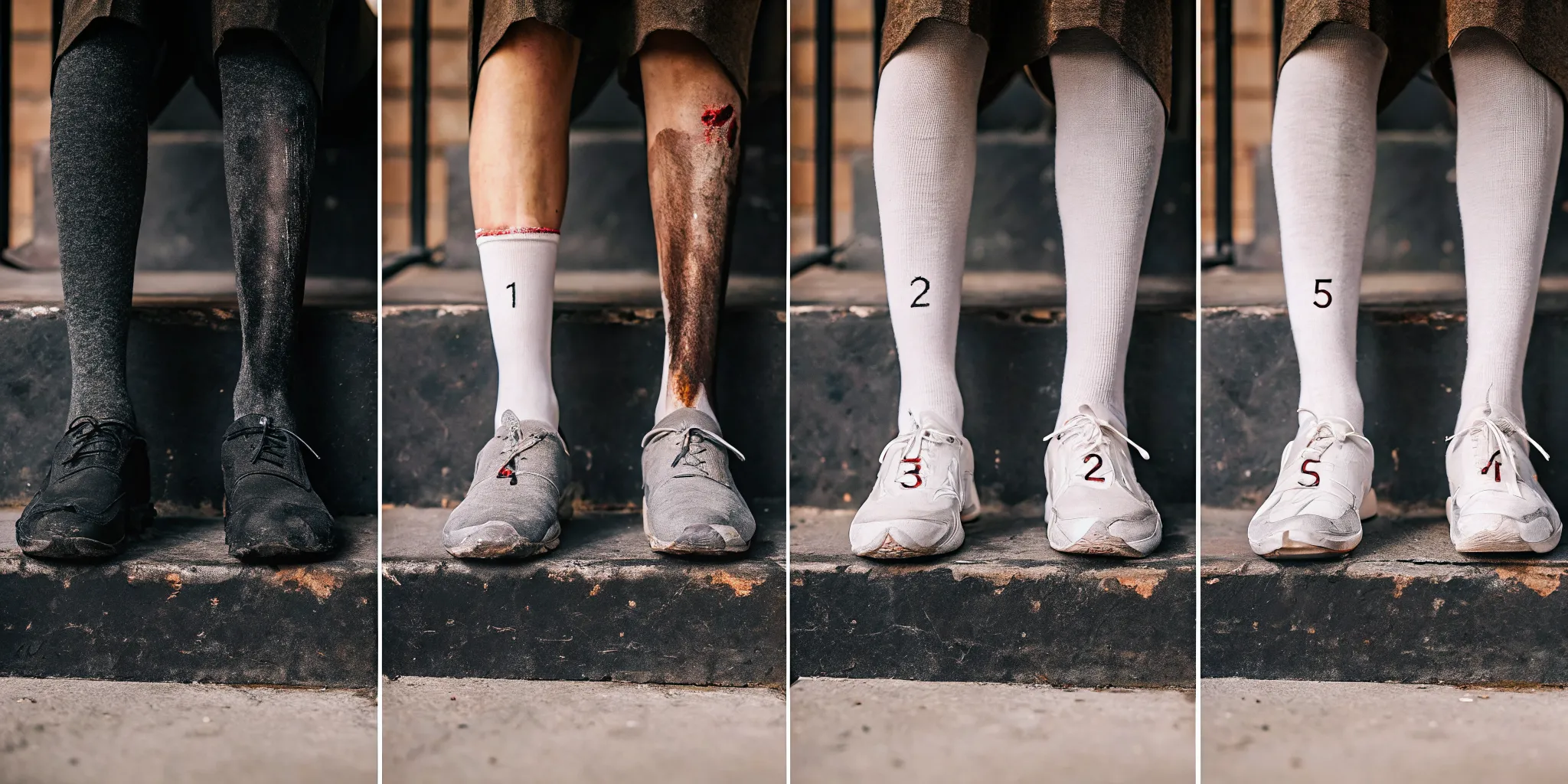 Dog bite injury on a patient arm with medical bandages and legal documents for personal injury case evaluation