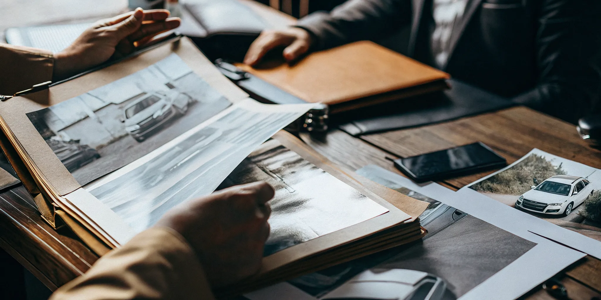 Organized records for a South Carolina delivery van accident claim