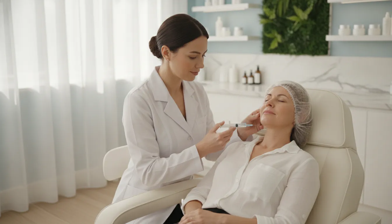 Medical esthetician preparing a Dysport injectable treatment at Soul Glow Medspa