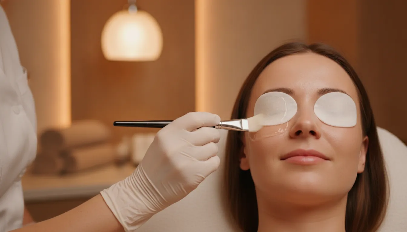 Professional chemical peel service being applied at Soul Glow Medspa