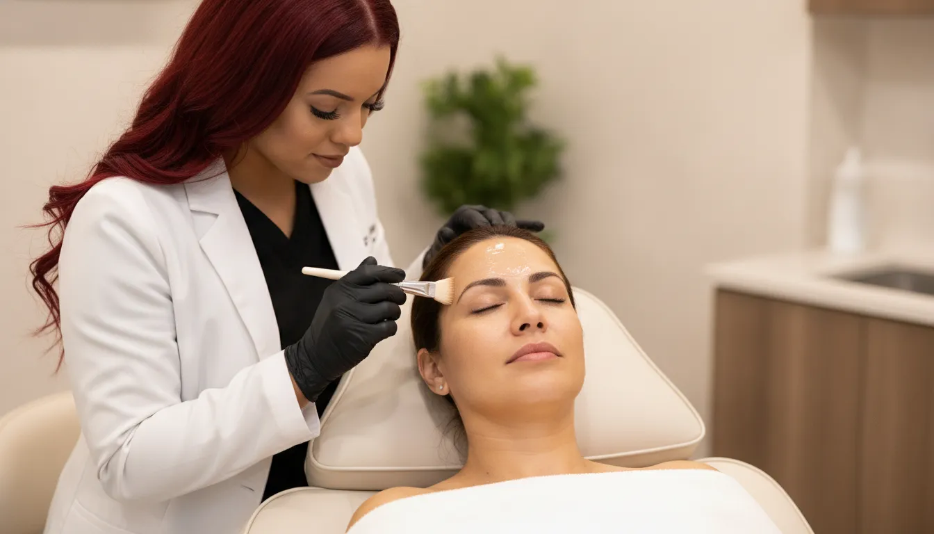Relaxed patient preparing for a dermal filler appointment at Soul Glow Medspa