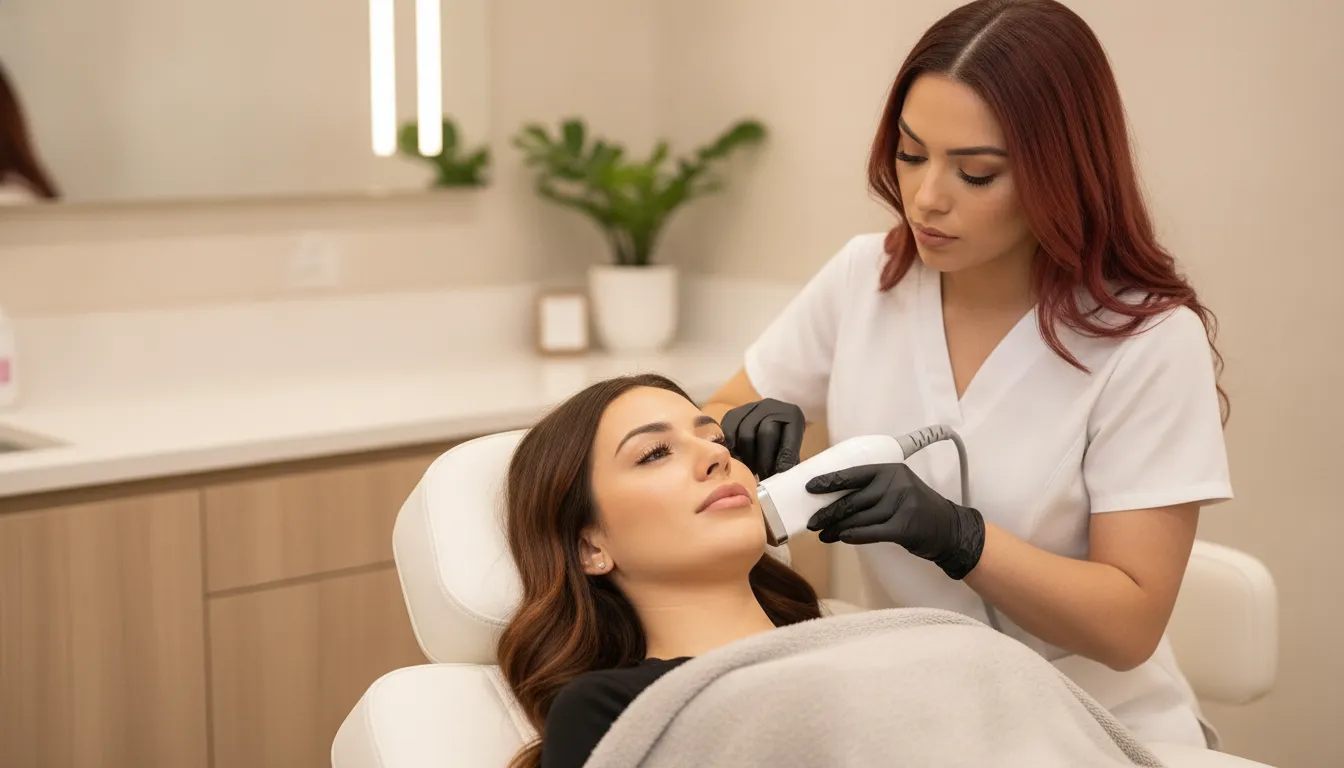 RF skin tightening treatment as a non surgical facelift Dallas option