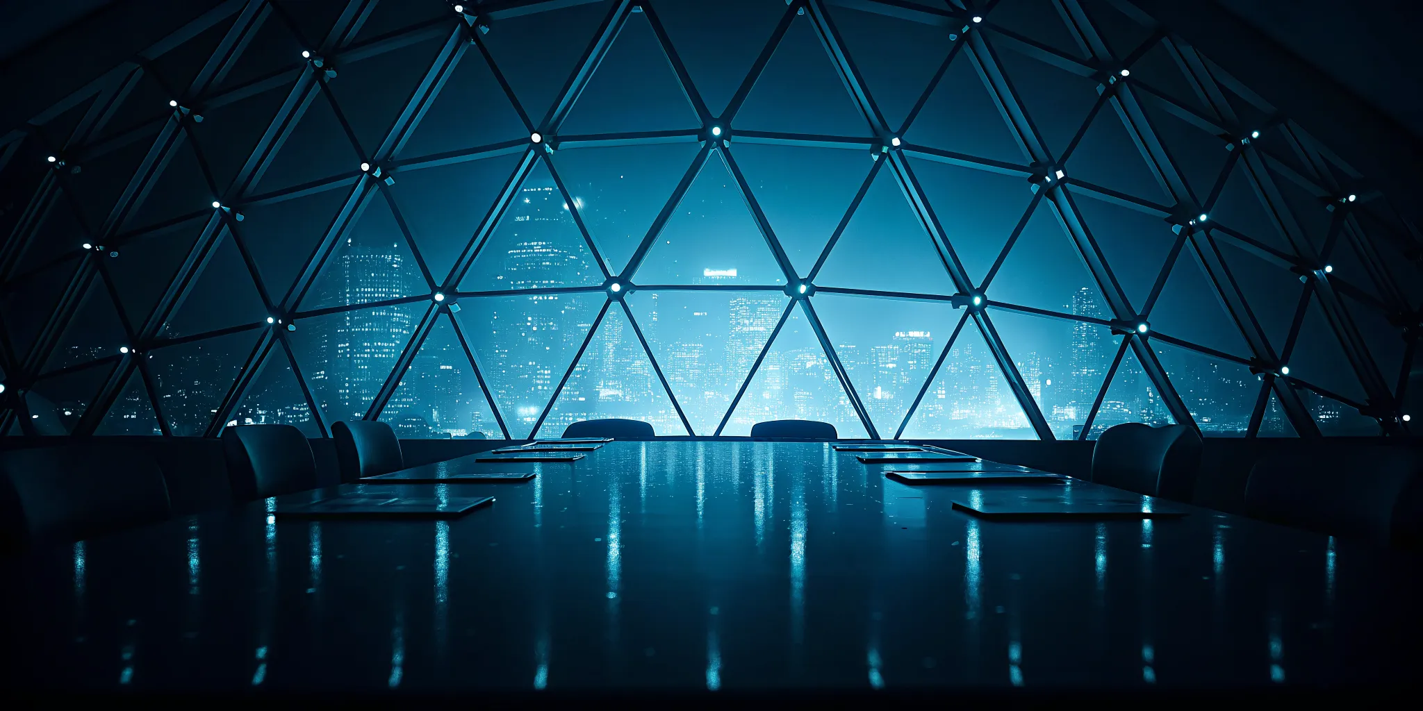 AI automation strategy session in a modern Montreal boardroom overlooking the city
