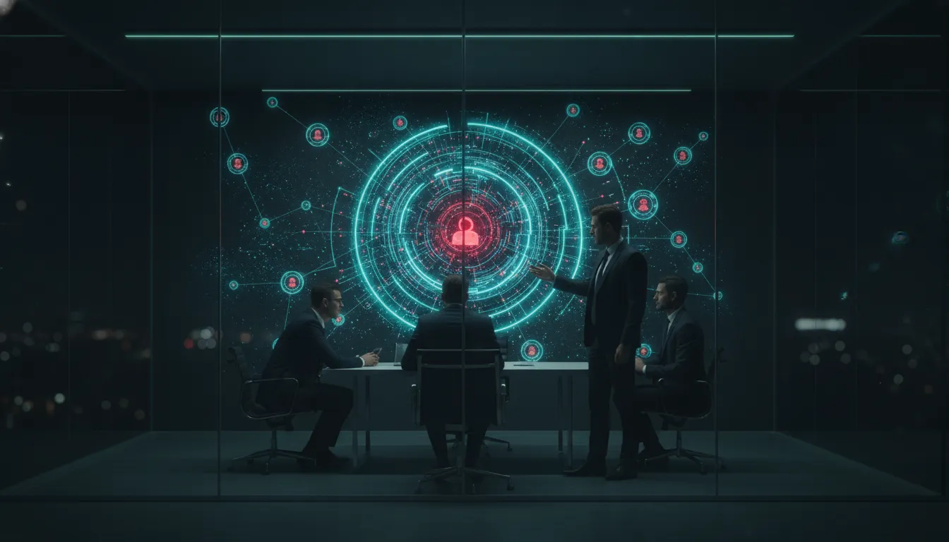 CISO briefing executives on security risk priorities