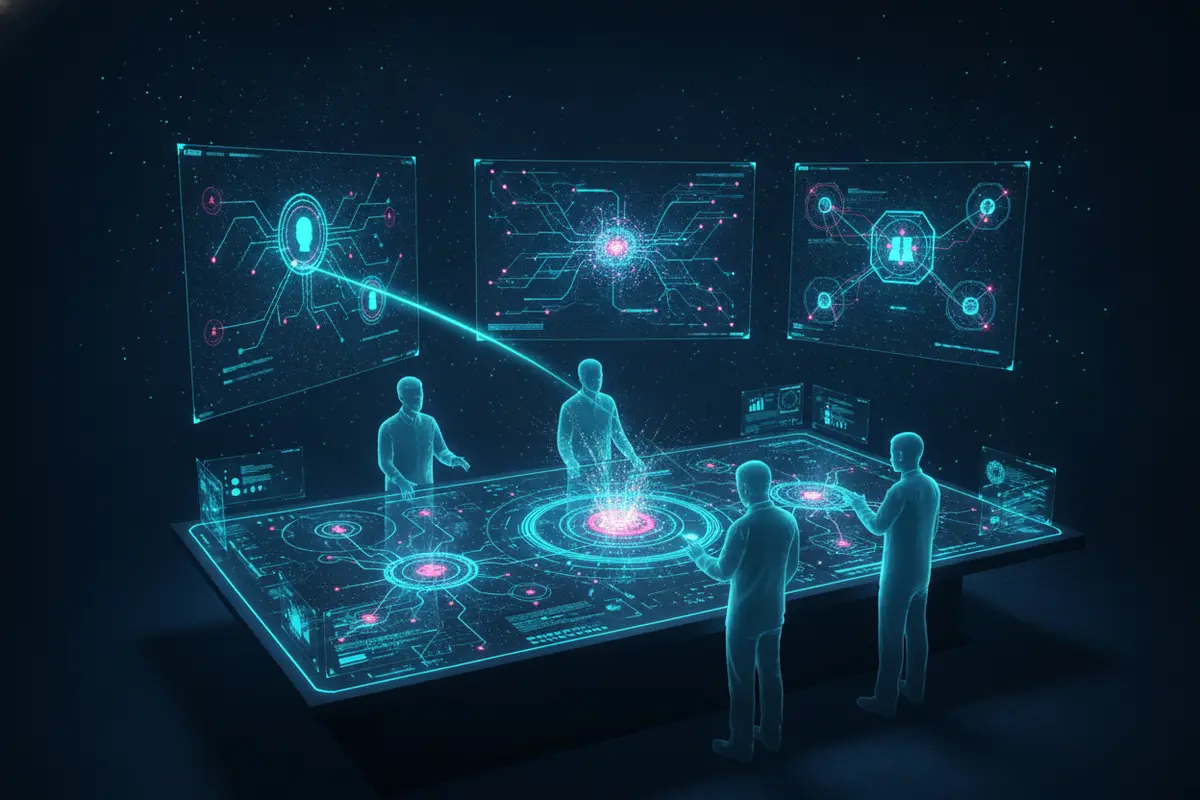 Enterprise security operations team validating identity, network, and data control signals