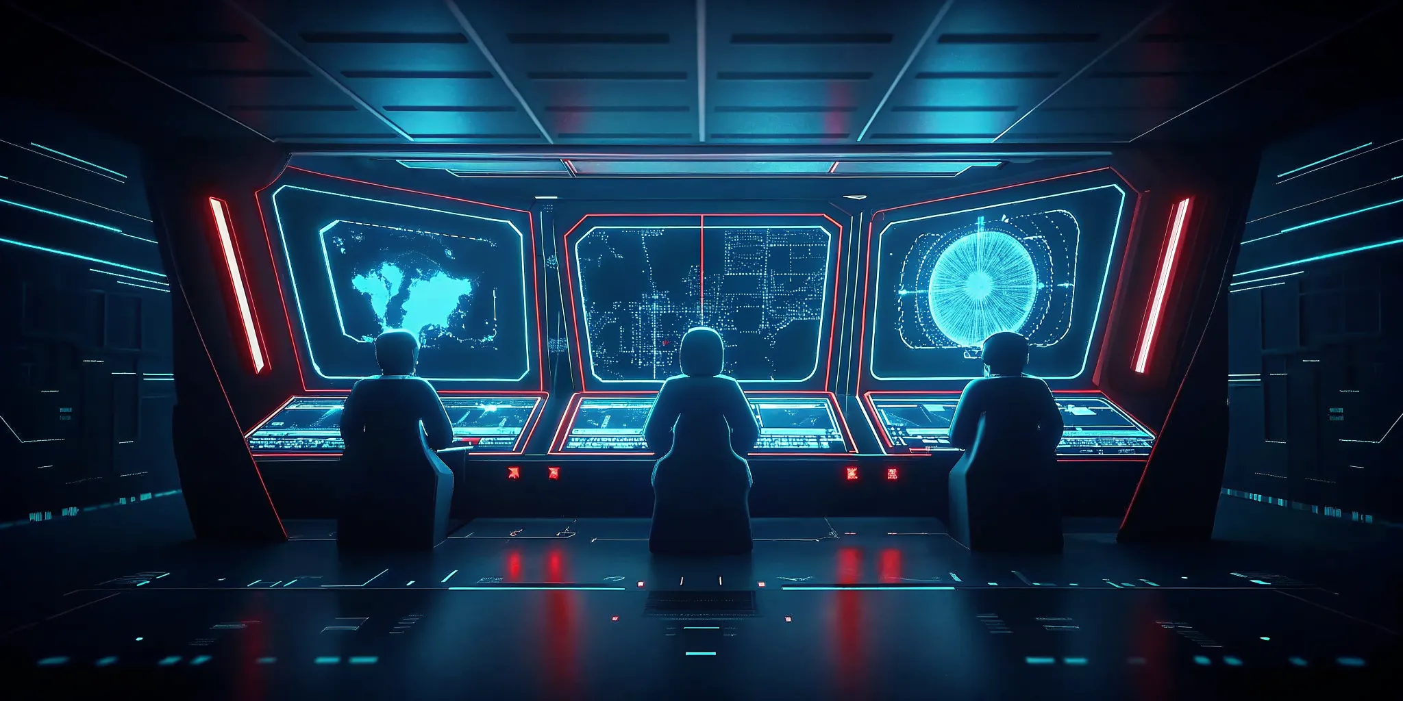 AI agents collaborating with human analysts inside a modern enterprise security operations center