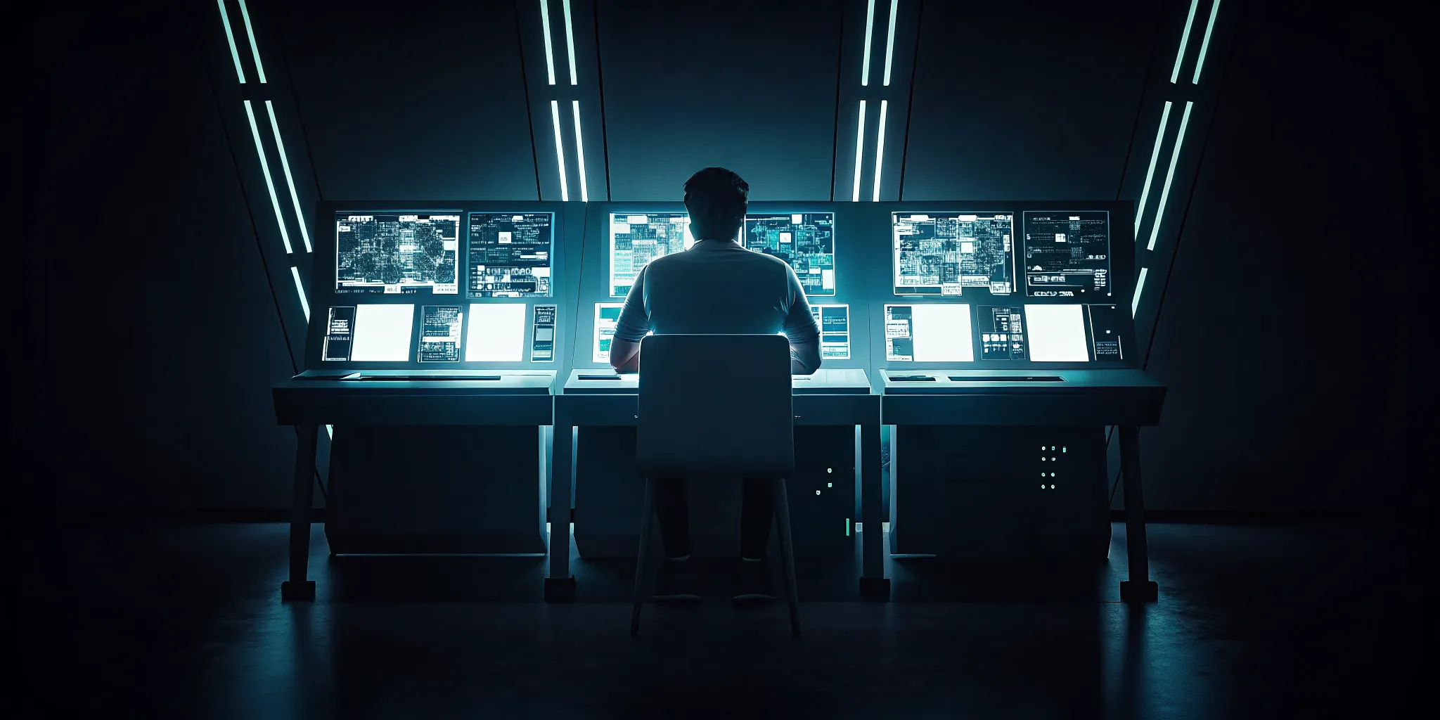Security analyst correlating threat signals on a modern console