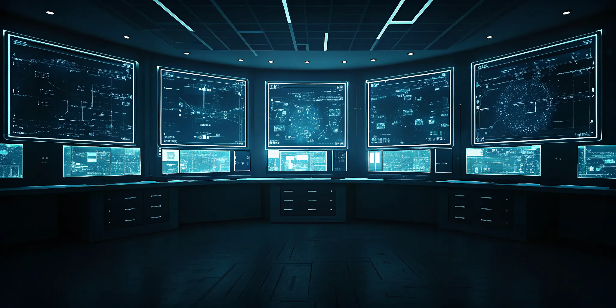 Modern enterprise security operations dashboard showing agentic AI workflows