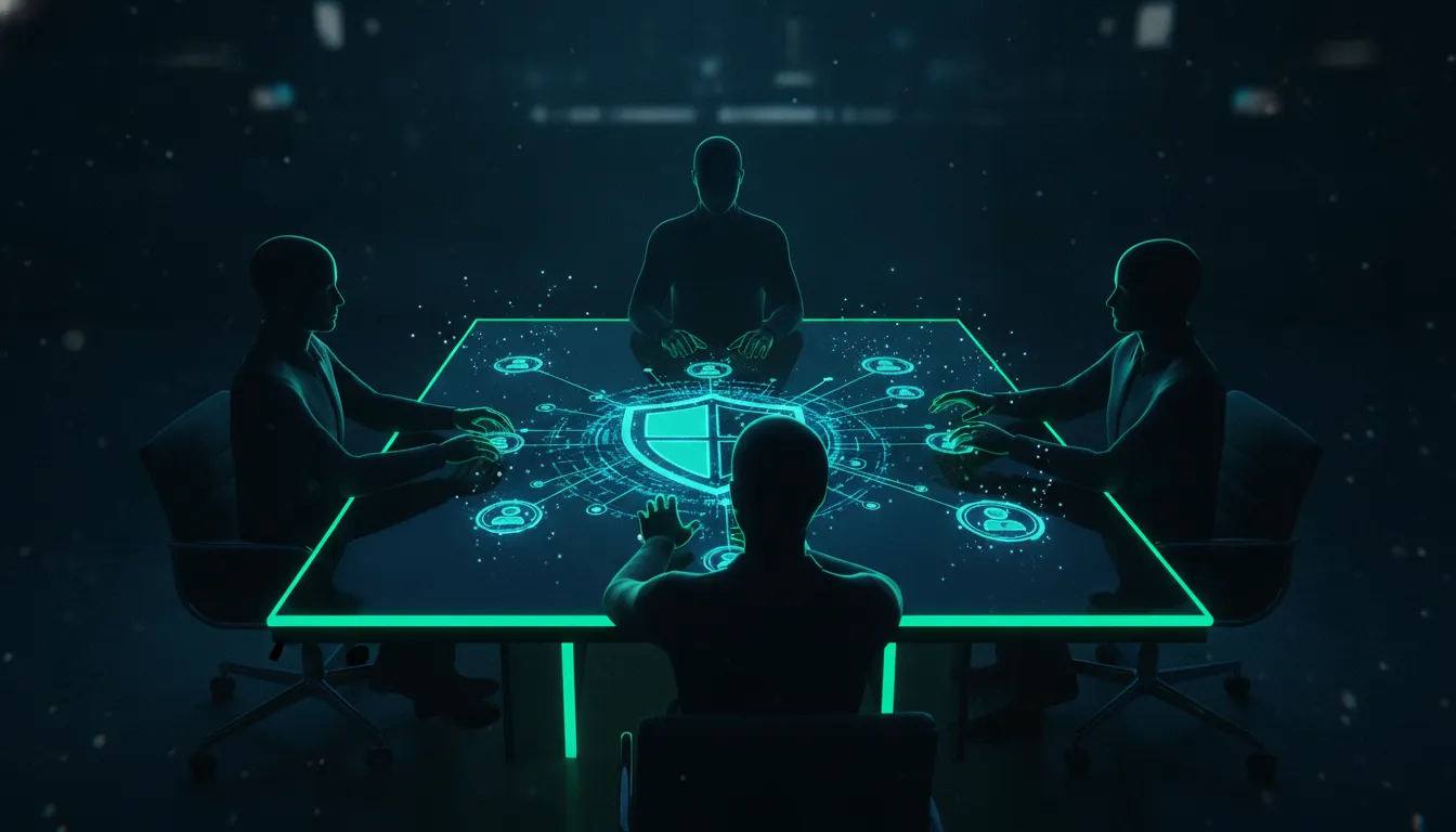 Security leader reviewing prioritized control exceptions with an operations team