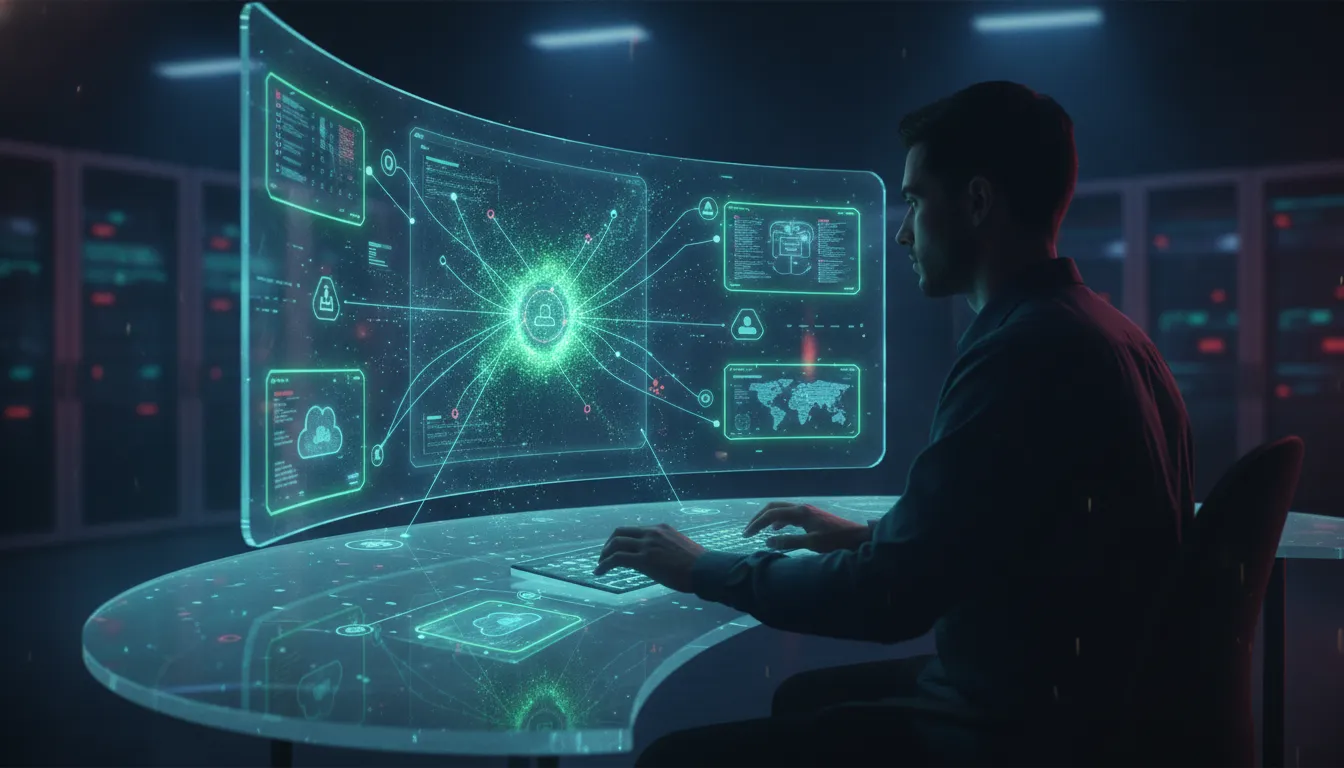 Analyst overseeing AI-assisted browser security telemetry