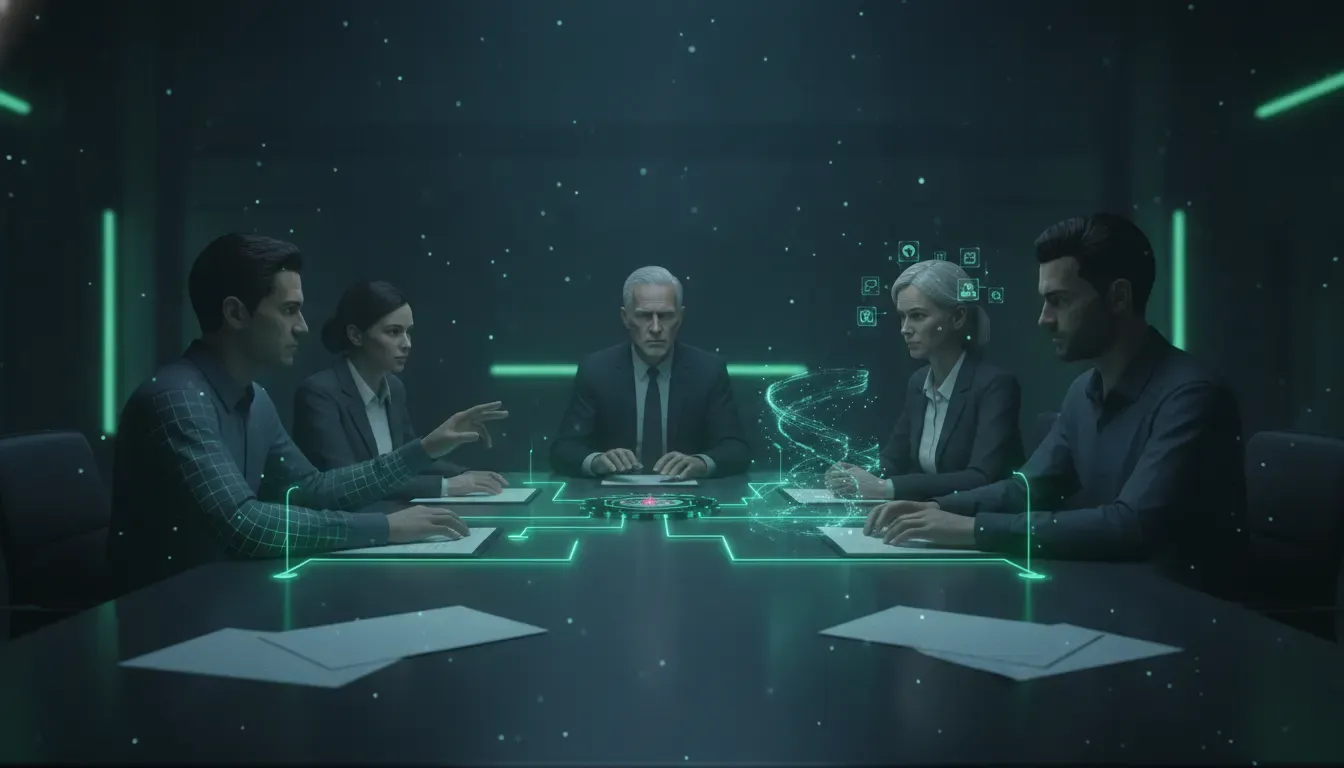 Enterprise team assigning AI security risk ownership