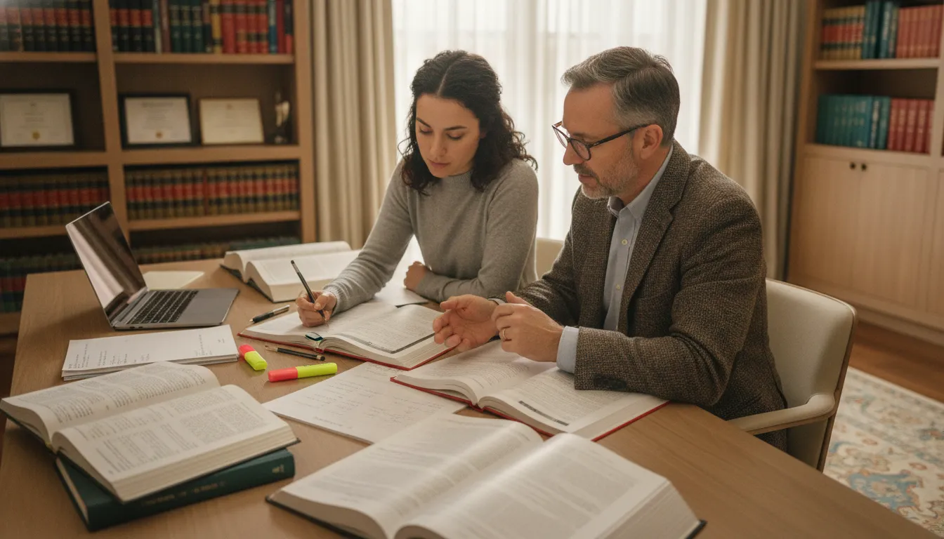 Tutor reviewing LSAT timing and practice score