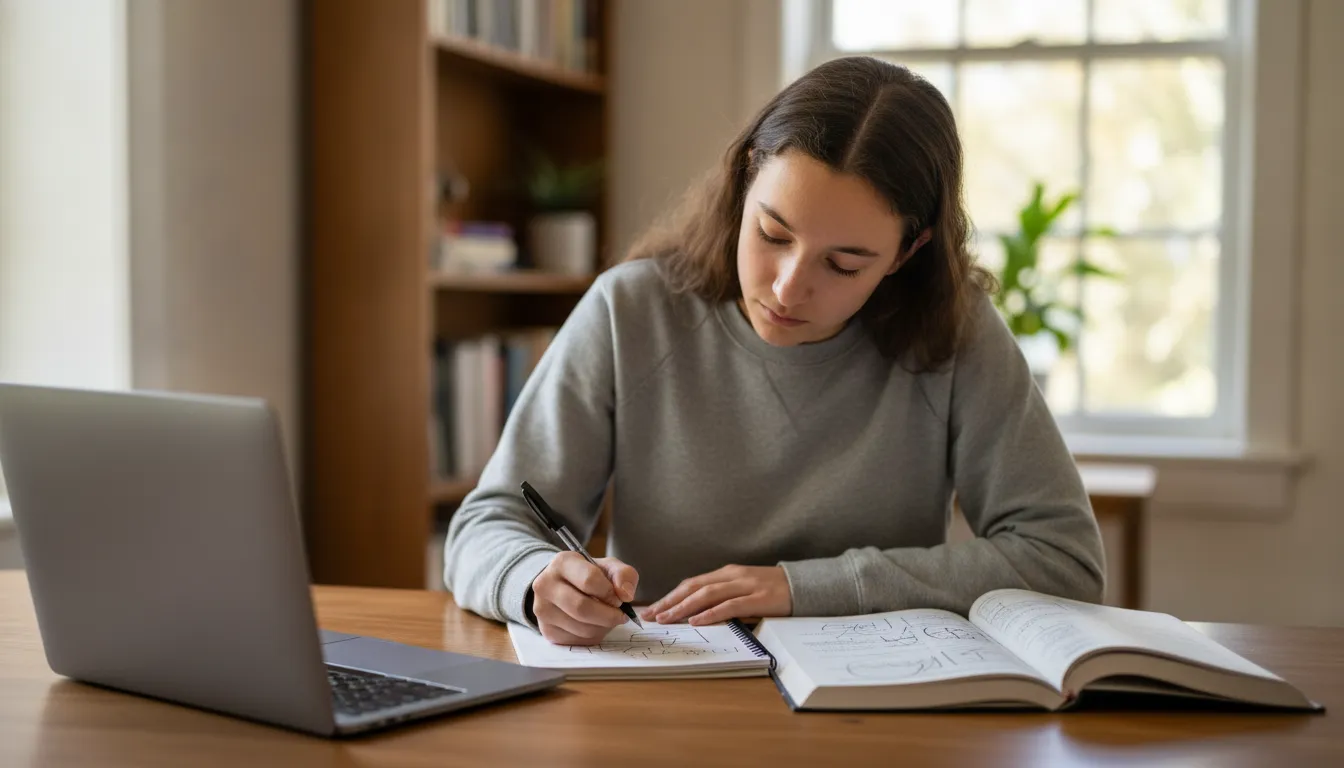 Student reviewing timed GRE practice and pacing decisions
