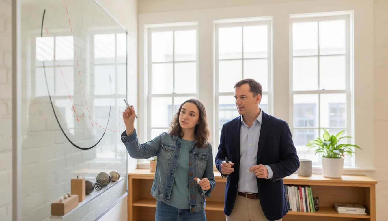 Tutor and student discussing calculus reasoning