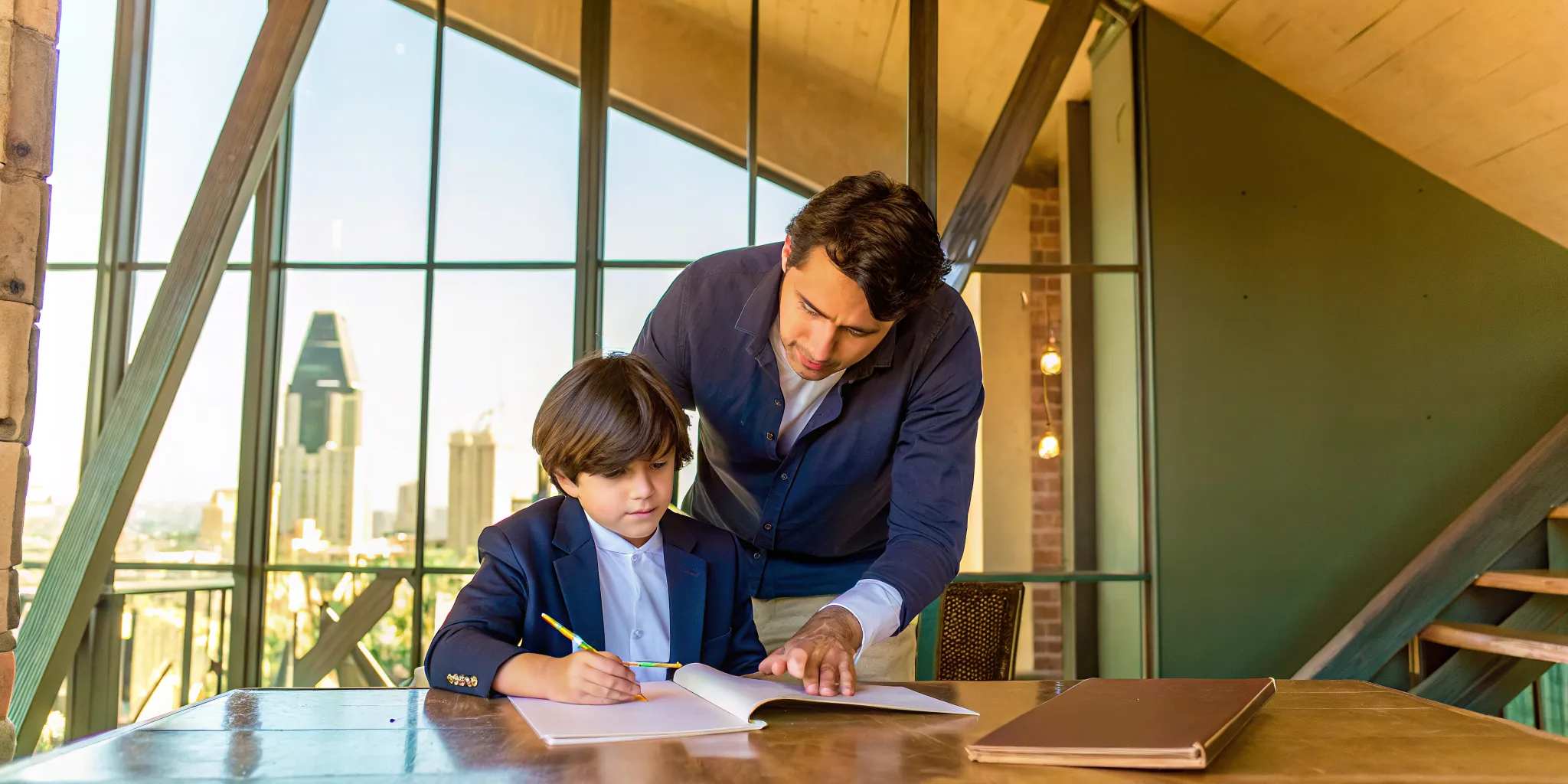 Private school admissions tutor in Atlanta strategizing with a student for acceptance