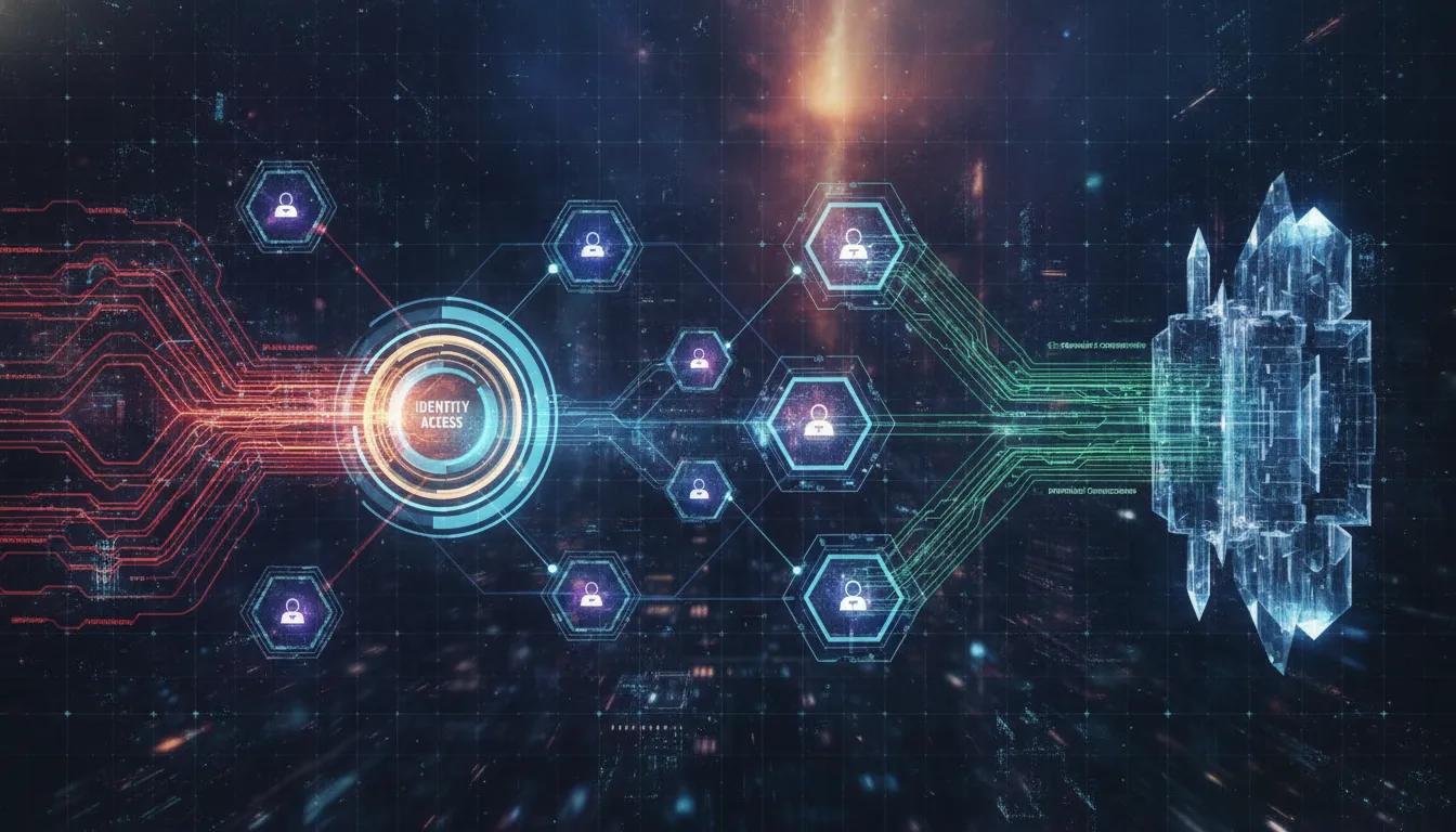 Enterprise AI agent control architecture showing identity, guardrails, monitoring, and response layers